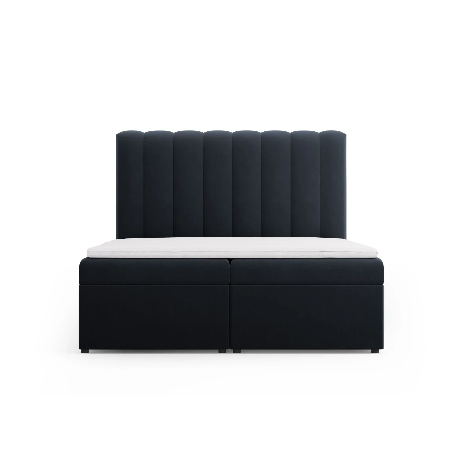 Kelp Boxspringbett mit Stauraum und Kopfteil in Samt oder Strukturstoff, 160x200 cm - Image 50
