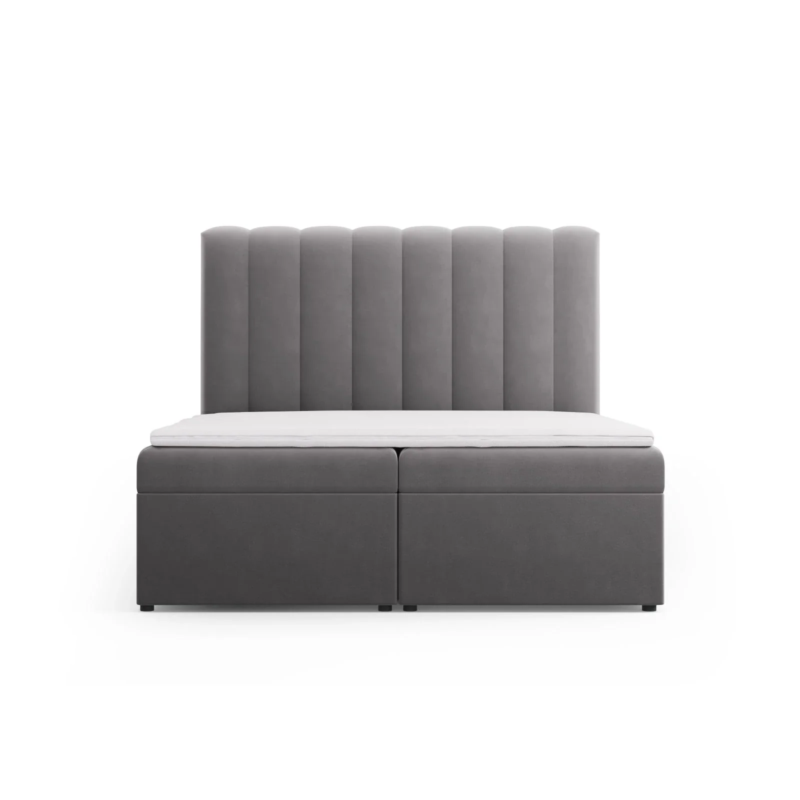 Kelp Boxspringbett mit Stauraum und Kopfteil in Samt oder Strukturstoff, 160x200 cm - Image 62