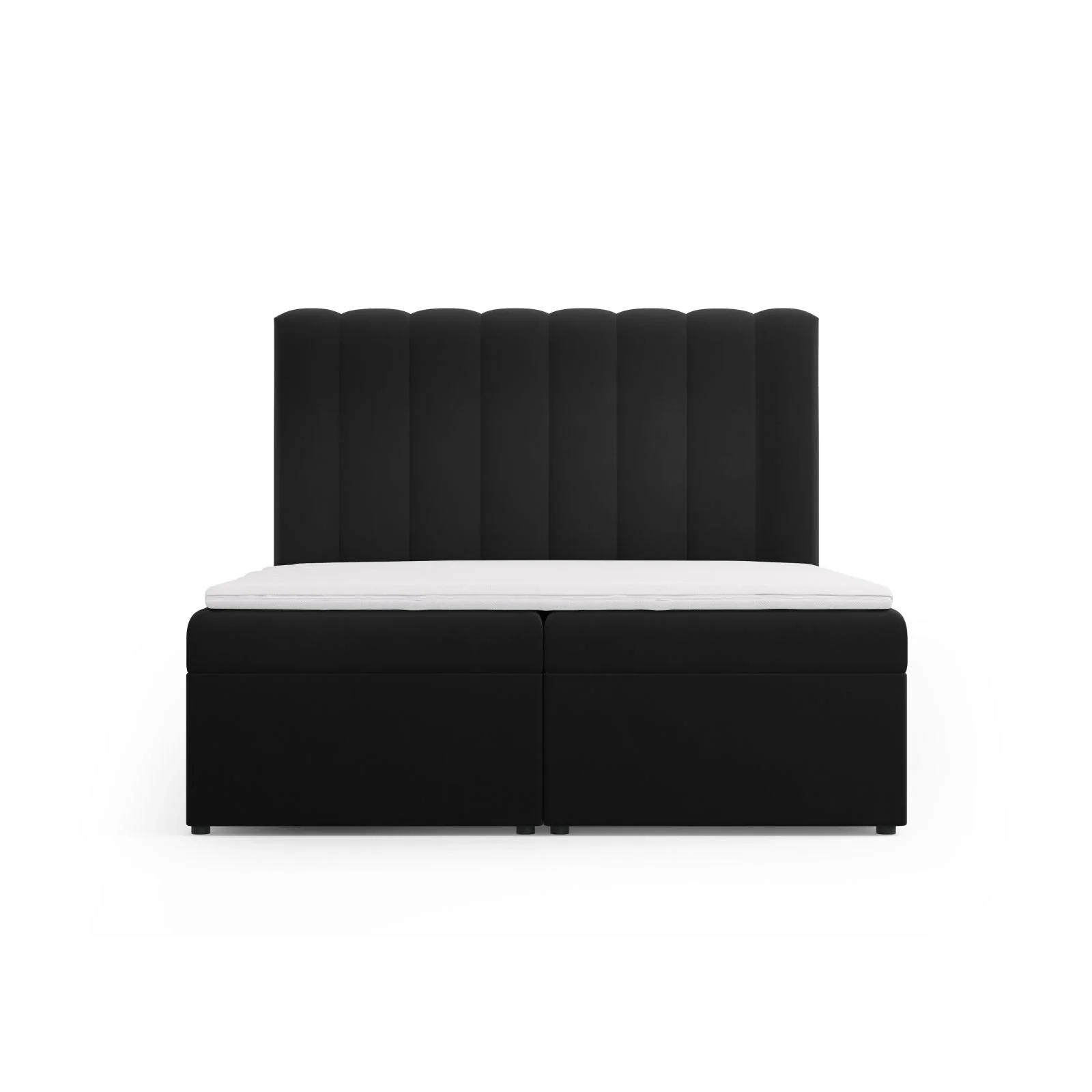 Kelp Boxspringbett mit Stauraum und Kopfteil in Samt oder Strukturstoff, 160x200 cm - Image 68