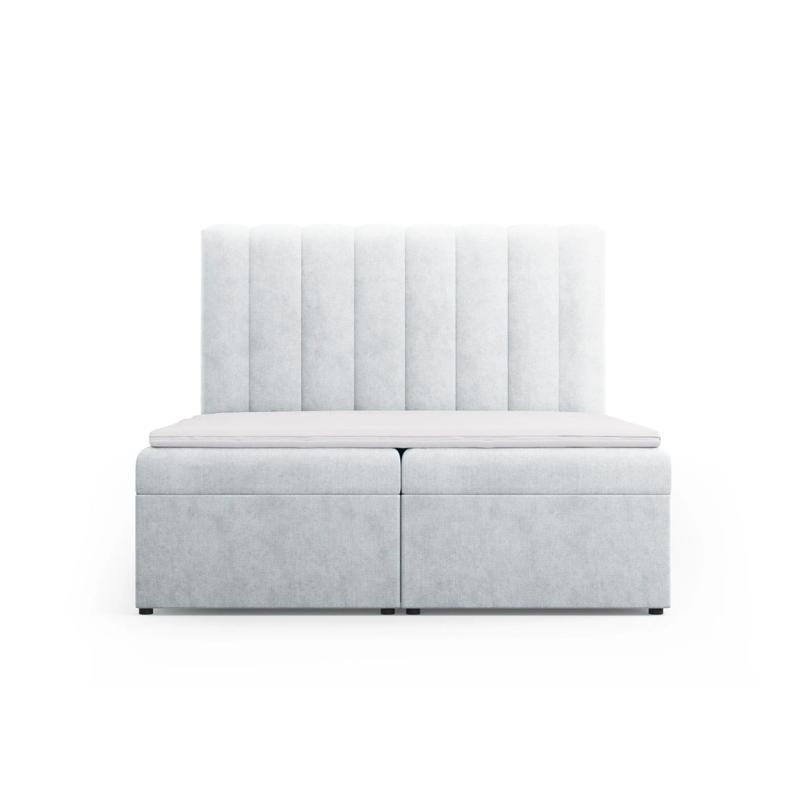 Kelp Boxspringbett mit Stauraum und Kopfteil in Samt oder Strukturstoff, 160x200 cm - Image 8
