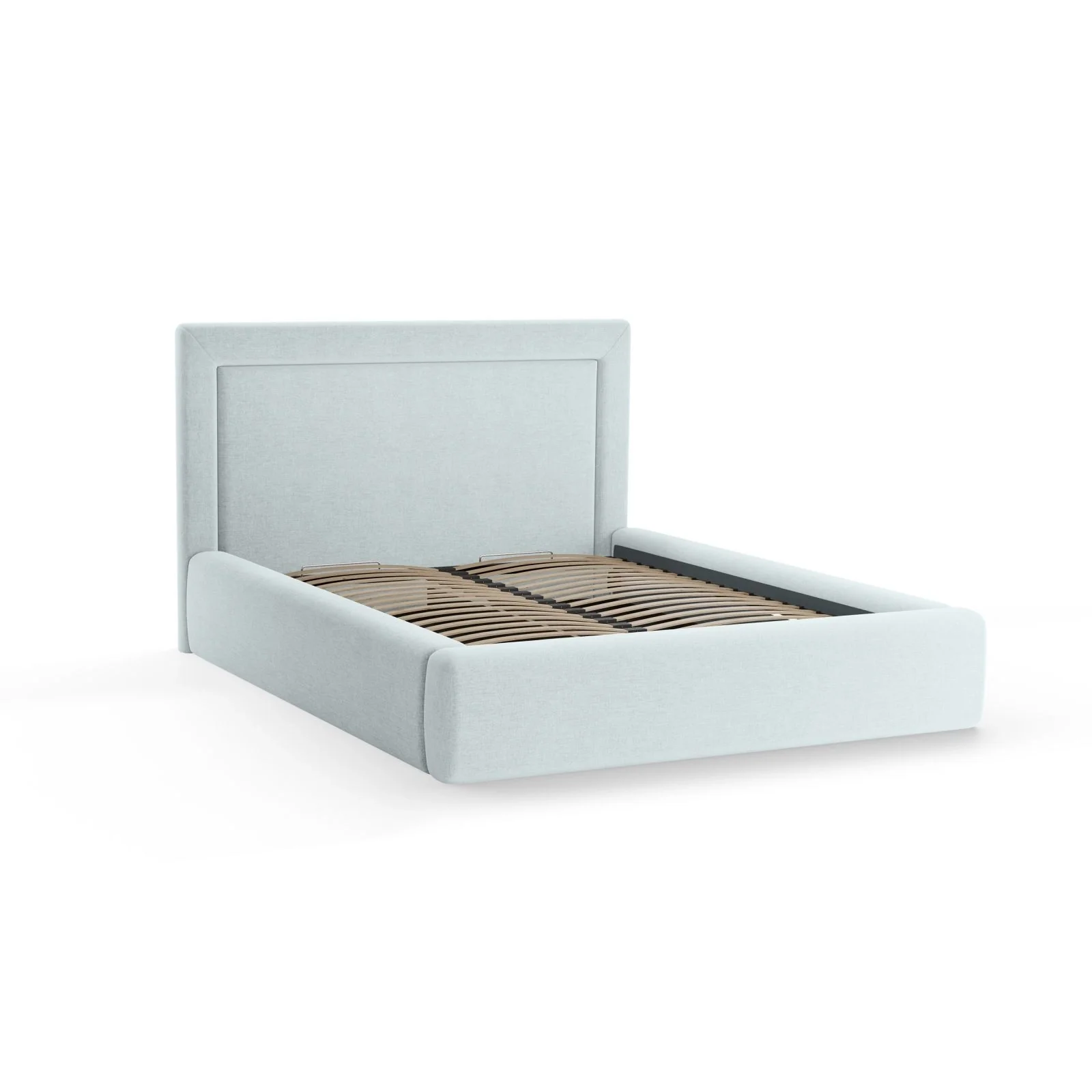 Kemer Bett mit Kopfteil und Stauraum aus Boucle oder Strukturstoff, 140x200 cm - Image 25