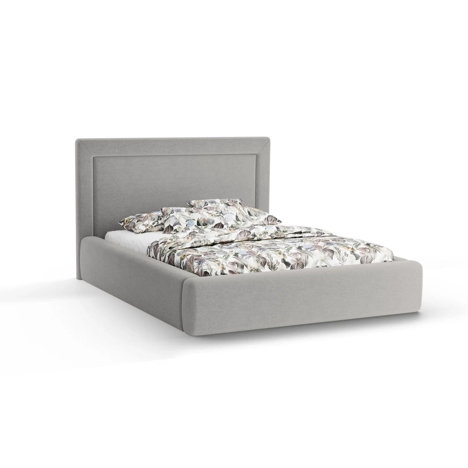Kemer Bett mit Kopfteil und Stauraum aus Boucle oder Strukturstoff, 160x200 cm - Image 78