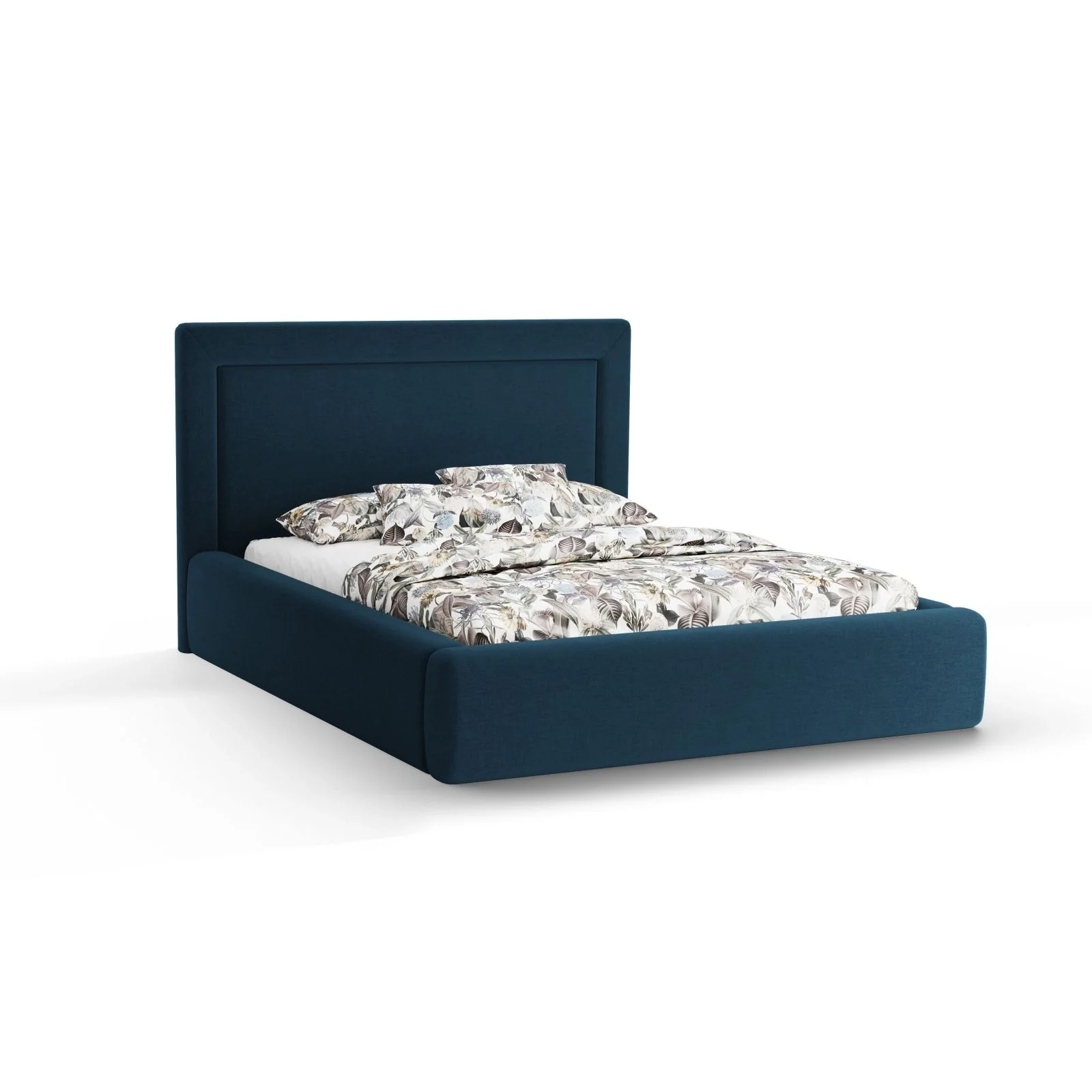Kemer Bett mit Kopfteil und Stauraum aus Boucle oder Strukturstoff, 180x200 cm - Image 29
