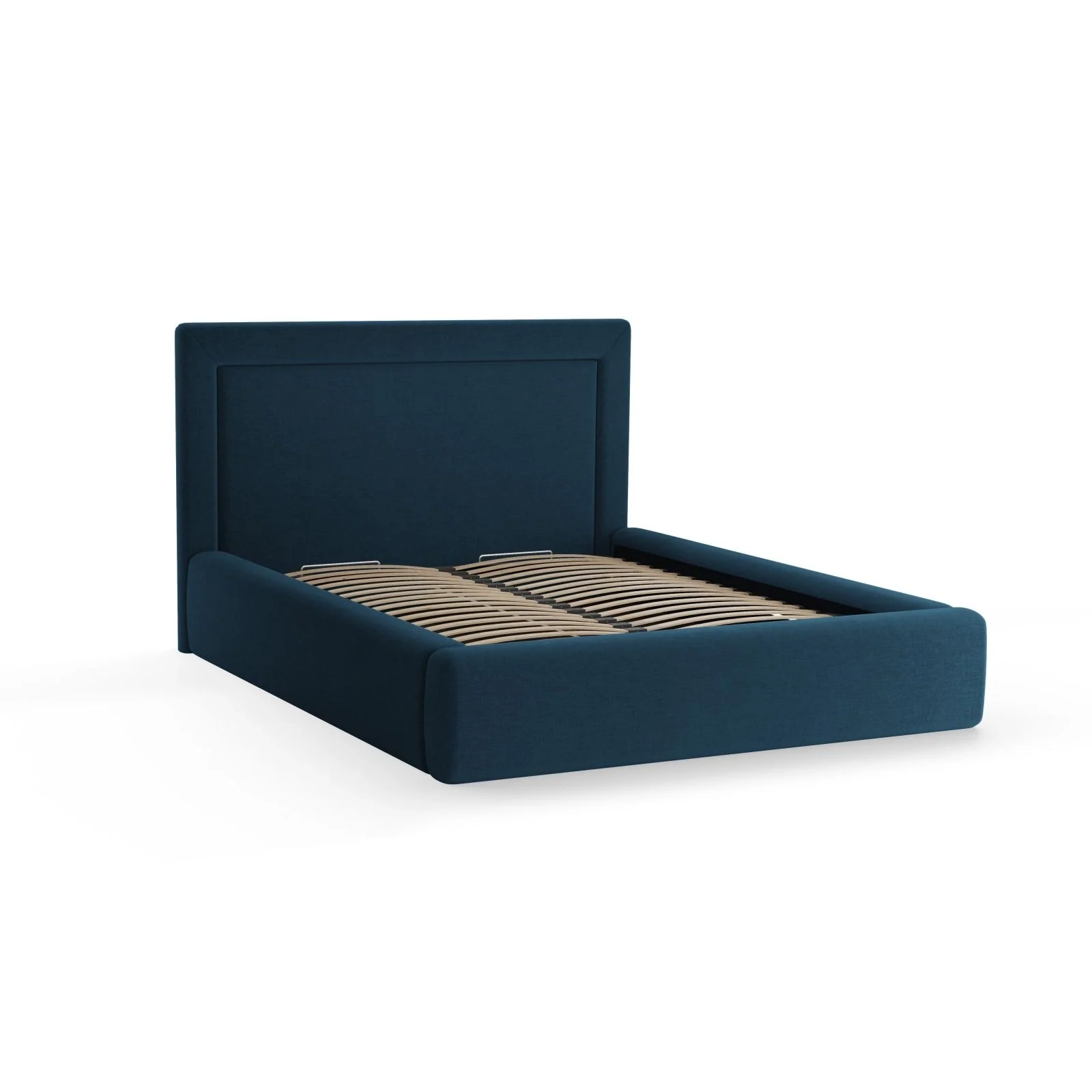 Kemer Bett mit Kopfteil und Stauraum aus Boucle oder Strukturstoff, 200x200 cm - Image 74