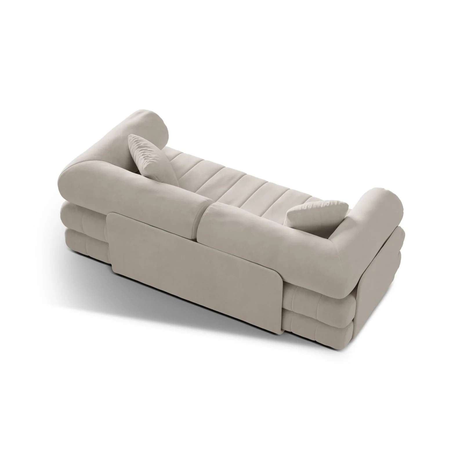 Kemi 3-Sitzer Sofa aus Samt, Boucle oder Chenille, 206x95x70 cm - Image 34