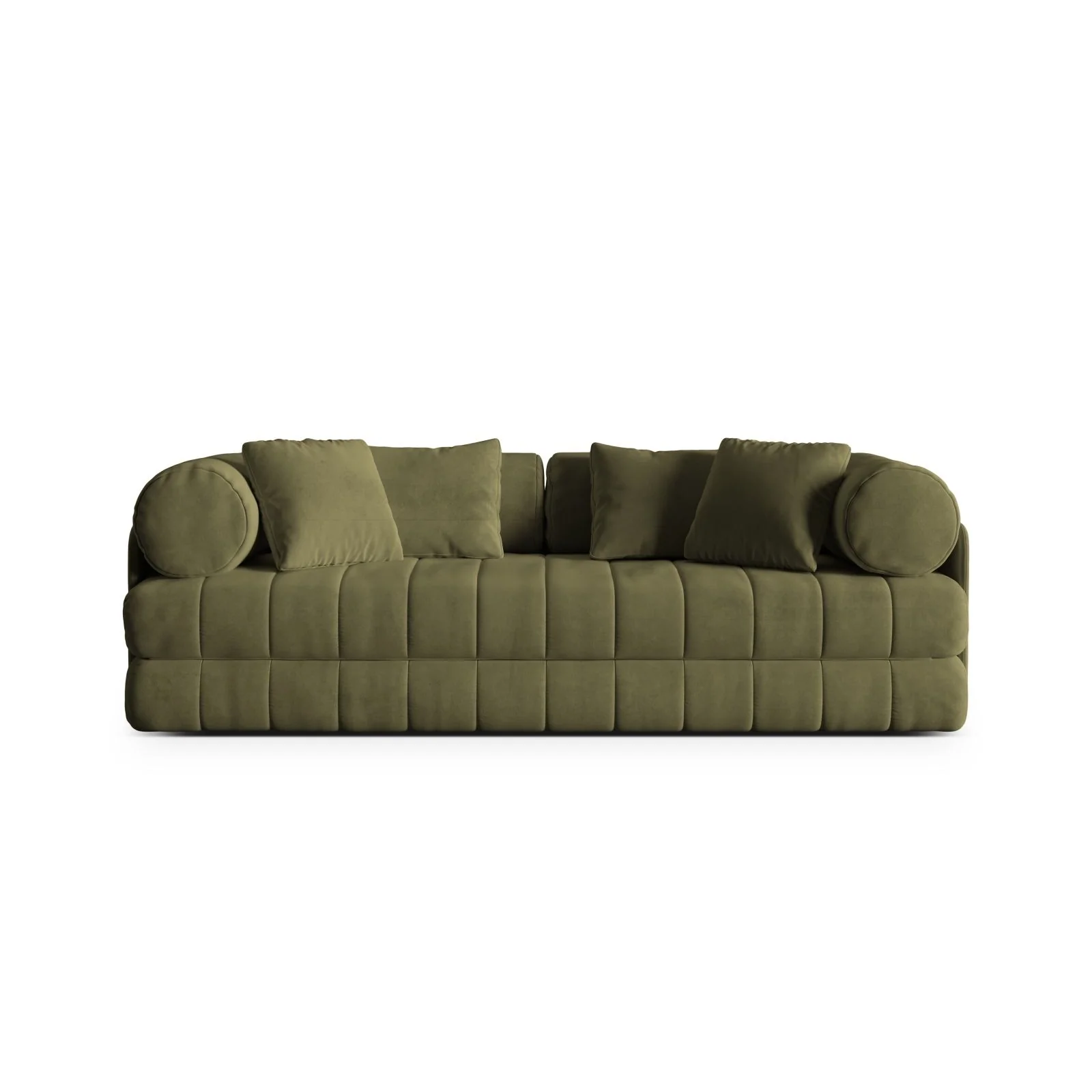 Kemi 3-Sitzer Sofa aus Samt, Boucle oder Chenille, 206x95x70 cm - Image 43