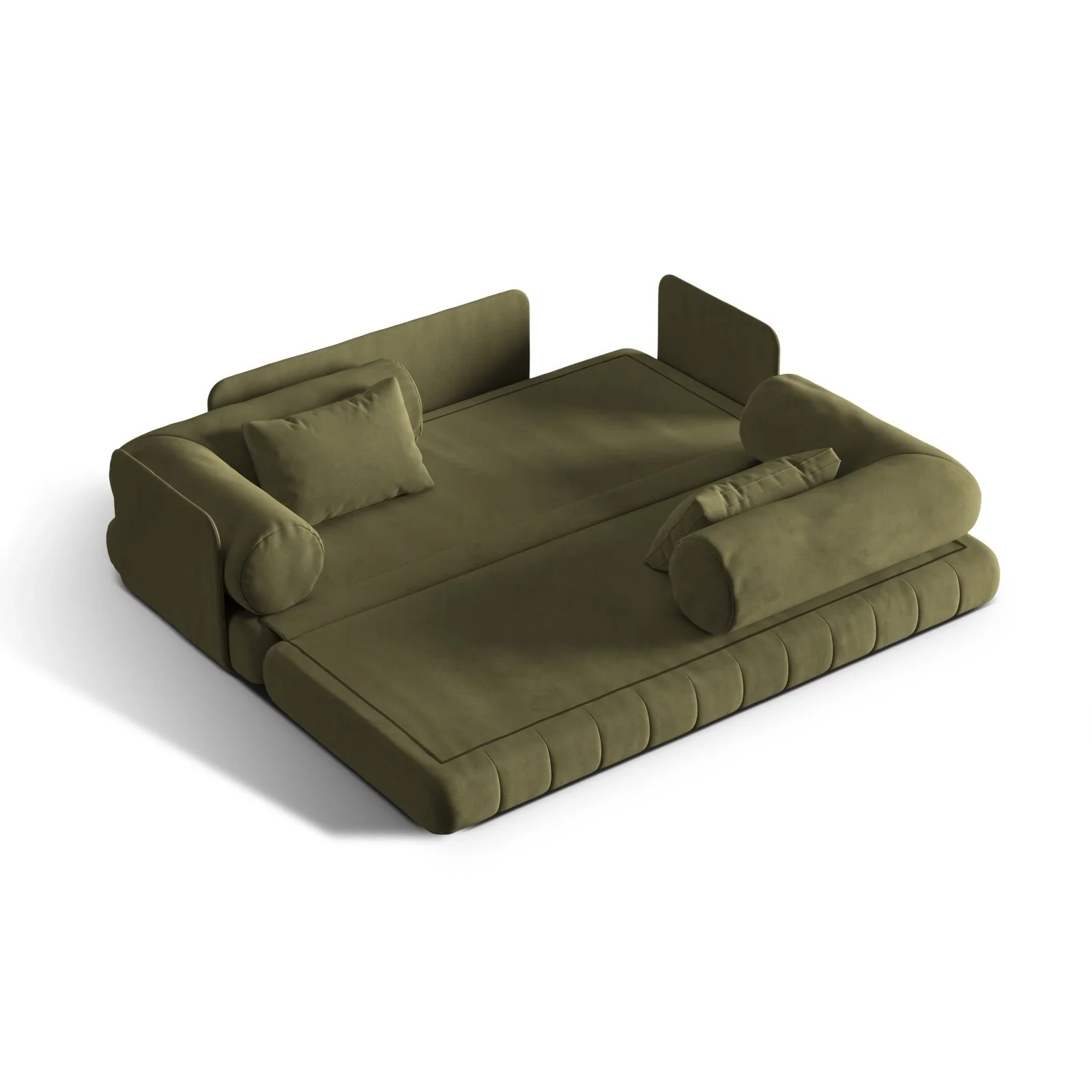 Kemi 3-Sitzer Sofa aus Samt, Boucle oder Chenille, 206x95x70 cm - Image 47
