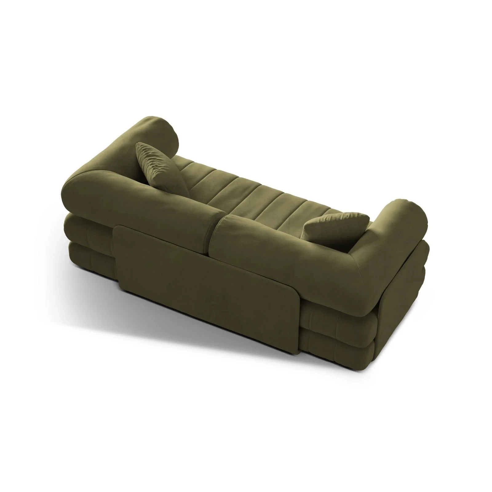 Kemi 3-Sitzer Sofa aus Samt, Boucle oder Chenille, 206x95x70 cm - Image 48