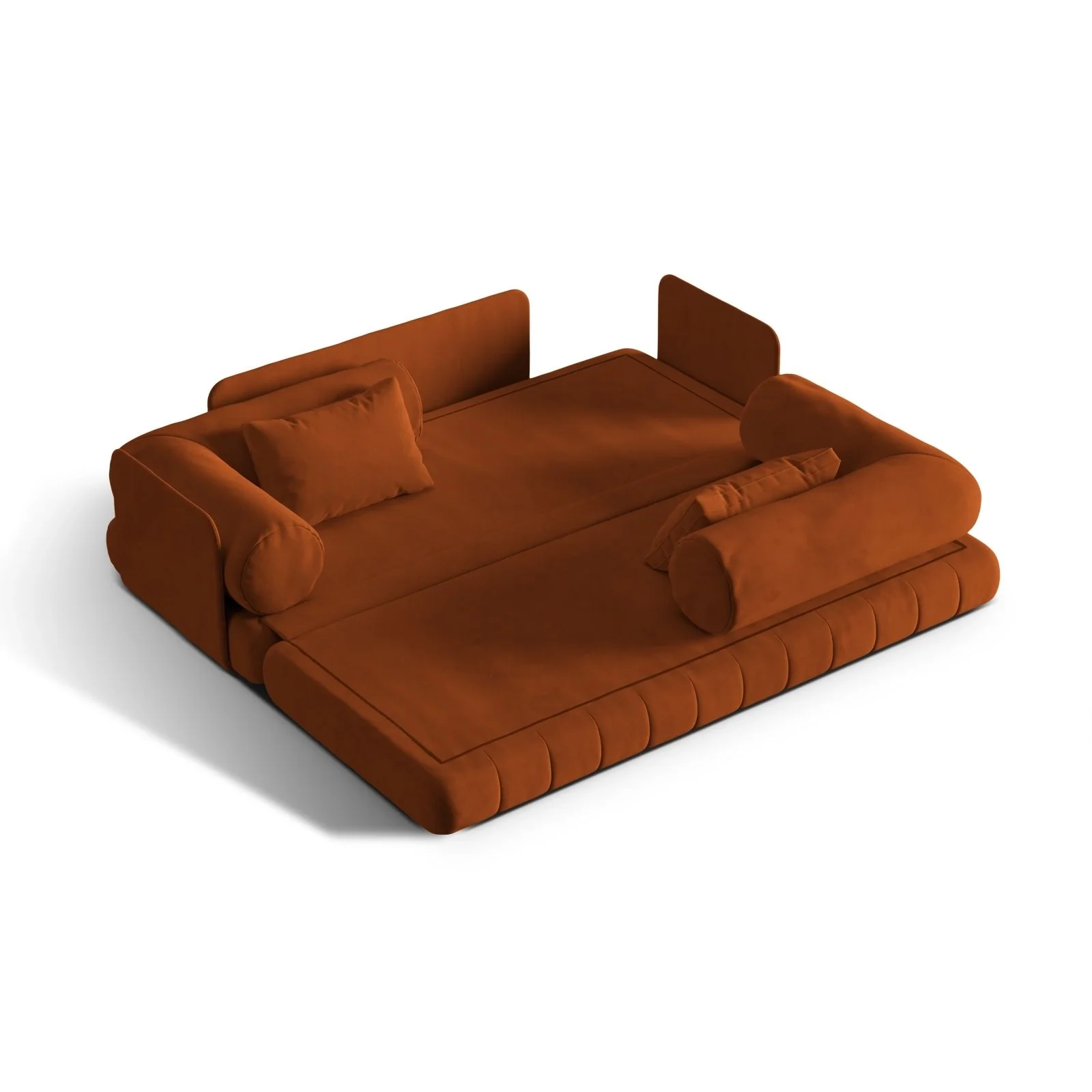 Kemi 3-Sitzer Sofa aus Samt, Boucle oder Chenille, 206x95x70 cm - Image 54
