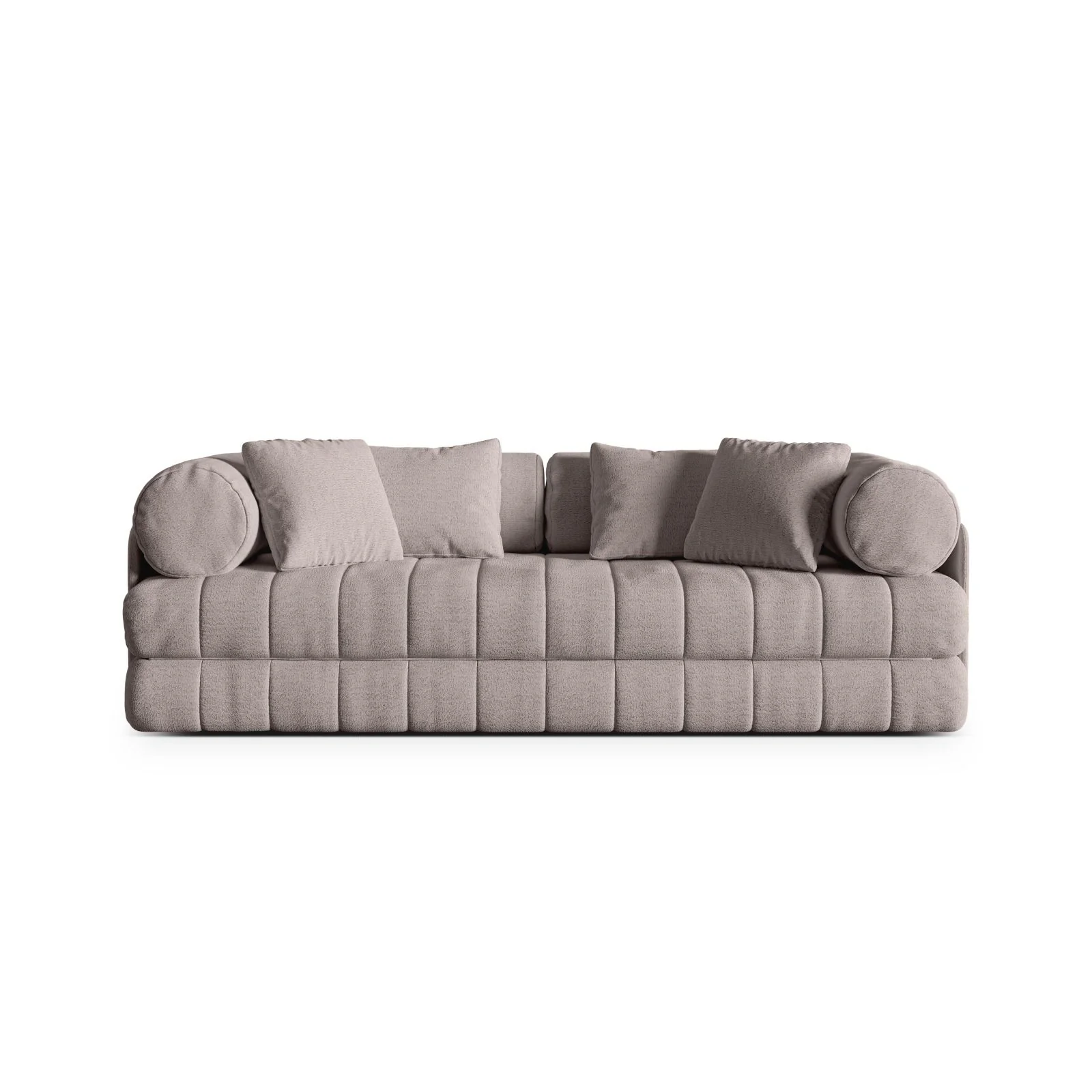 Kemi 3-Sitzer Sofa aus Samt, Boucle oder Chenille, 206x95x70 cm - Image 8