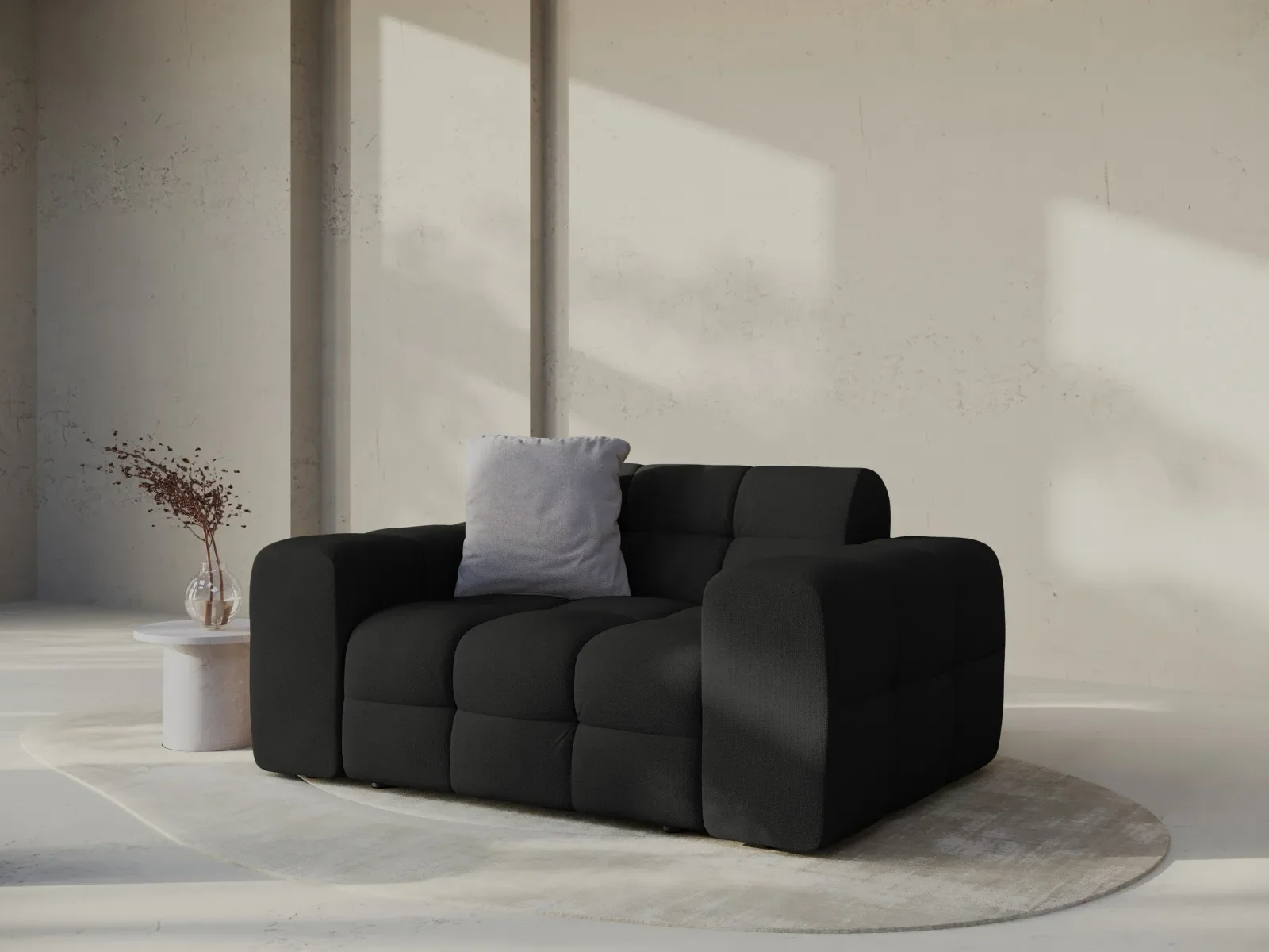 Kendal 2-Sitzer Sofa mit Bezug aus Samt oder Strukturstoff, 156x103 cm - Image 107