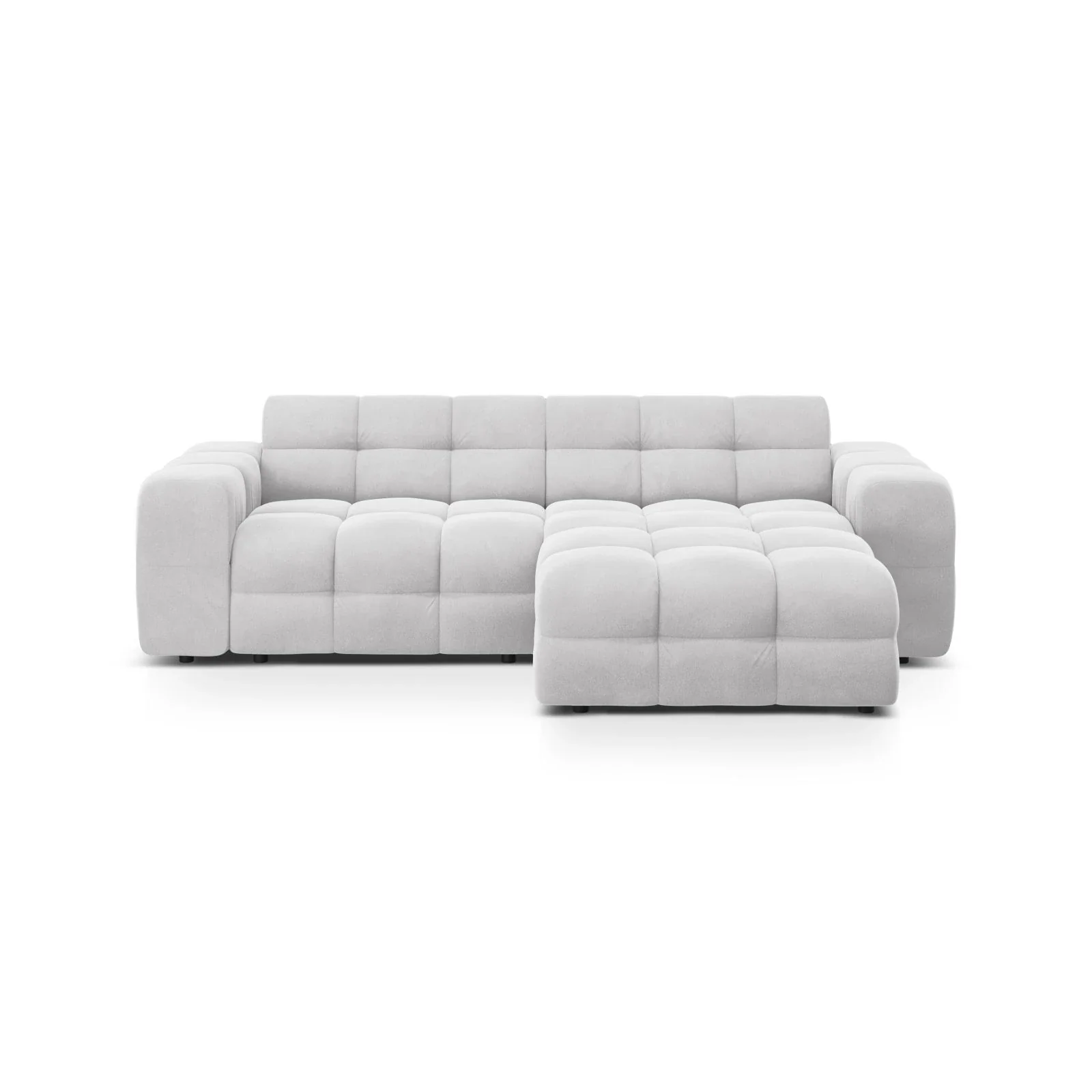 Kendal 4-Sitzer Ecksofa Rechts, mit Bezug aus Samt oder Strukturstoff, 256x173 cm