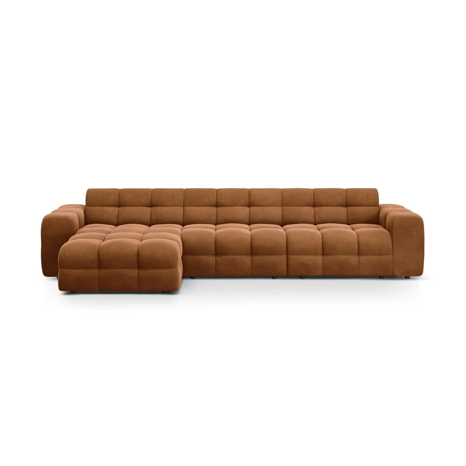 Kendal 5-Sitzer Ecksofa Links, mit Bezug aus Samt oder Strukturstoff, 357x173 cm - Image 25