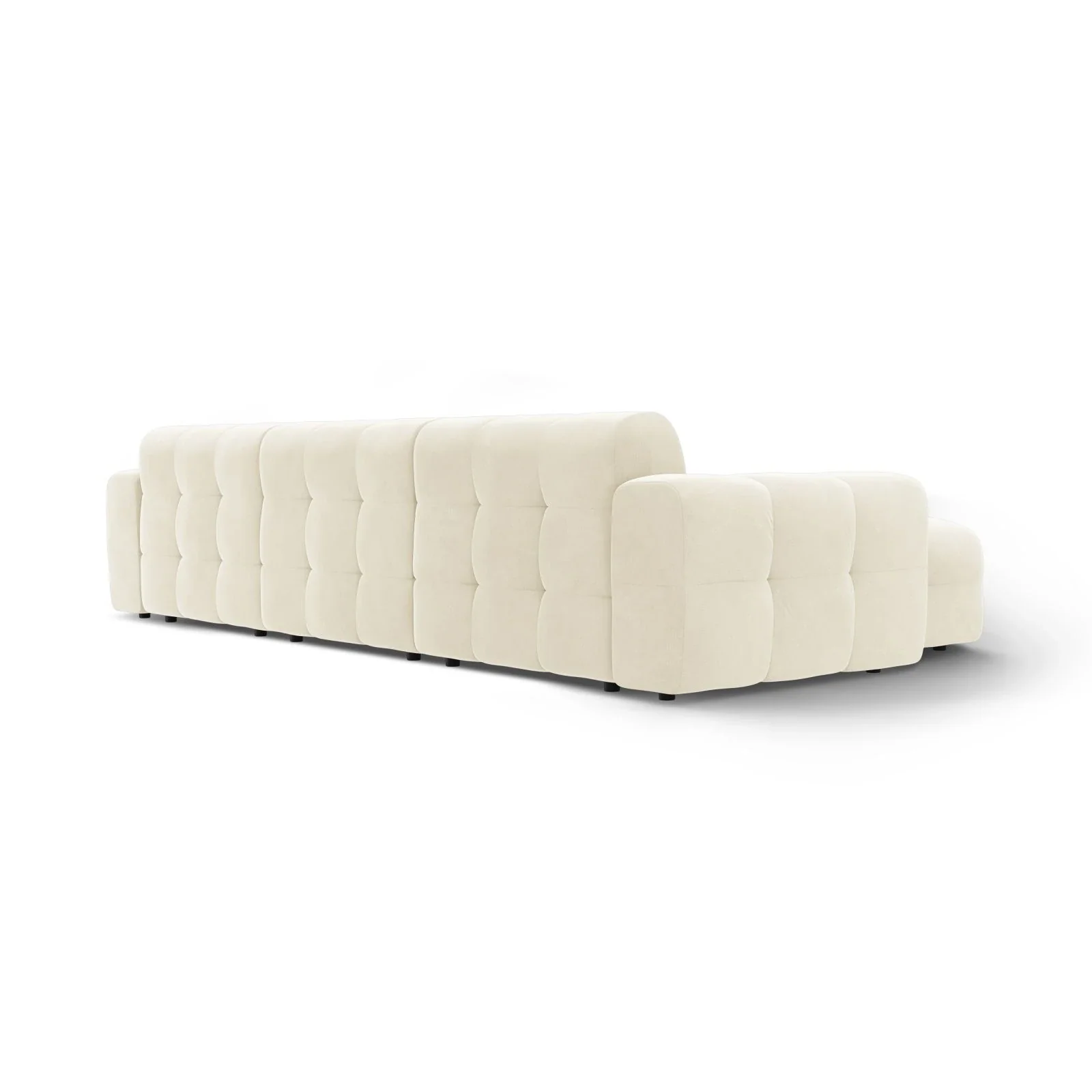 Kendal 5-Sitzer Ecksofa Links, mit Bezug aus Samt oder Strukturstoff, 357x173 cm - Image 52