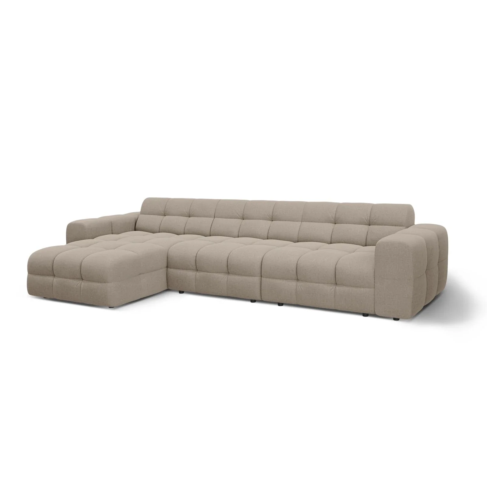 Kendal 5-Sitzer Ecksofa Links, mit Bezug aus Samt oder Strukturstoff, 357x173 cm - Image 63