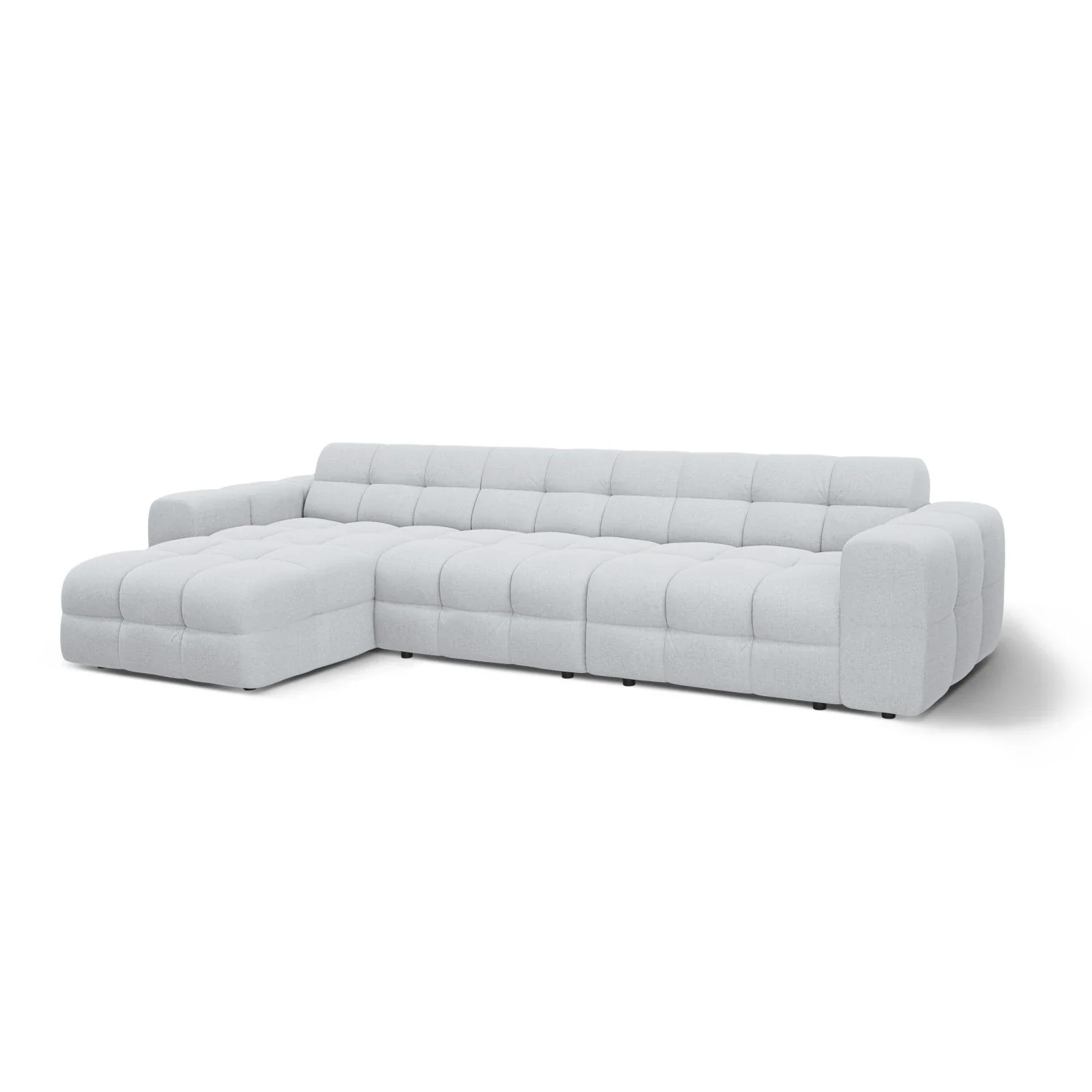 Kendal 5-Sitzer Ecksofa Links, mit Bezug aus Samt oder Strukturstoff, 357x173 cm - Image 69