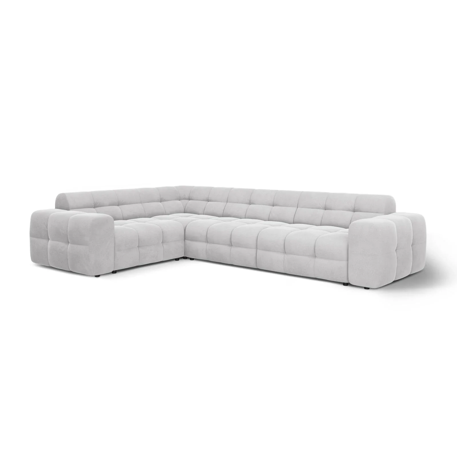 Kendal 6-Sitzer Ecksofa Links, mit Bezug aus Samt oder Strukturstoff, 332x231 cm - Image 3