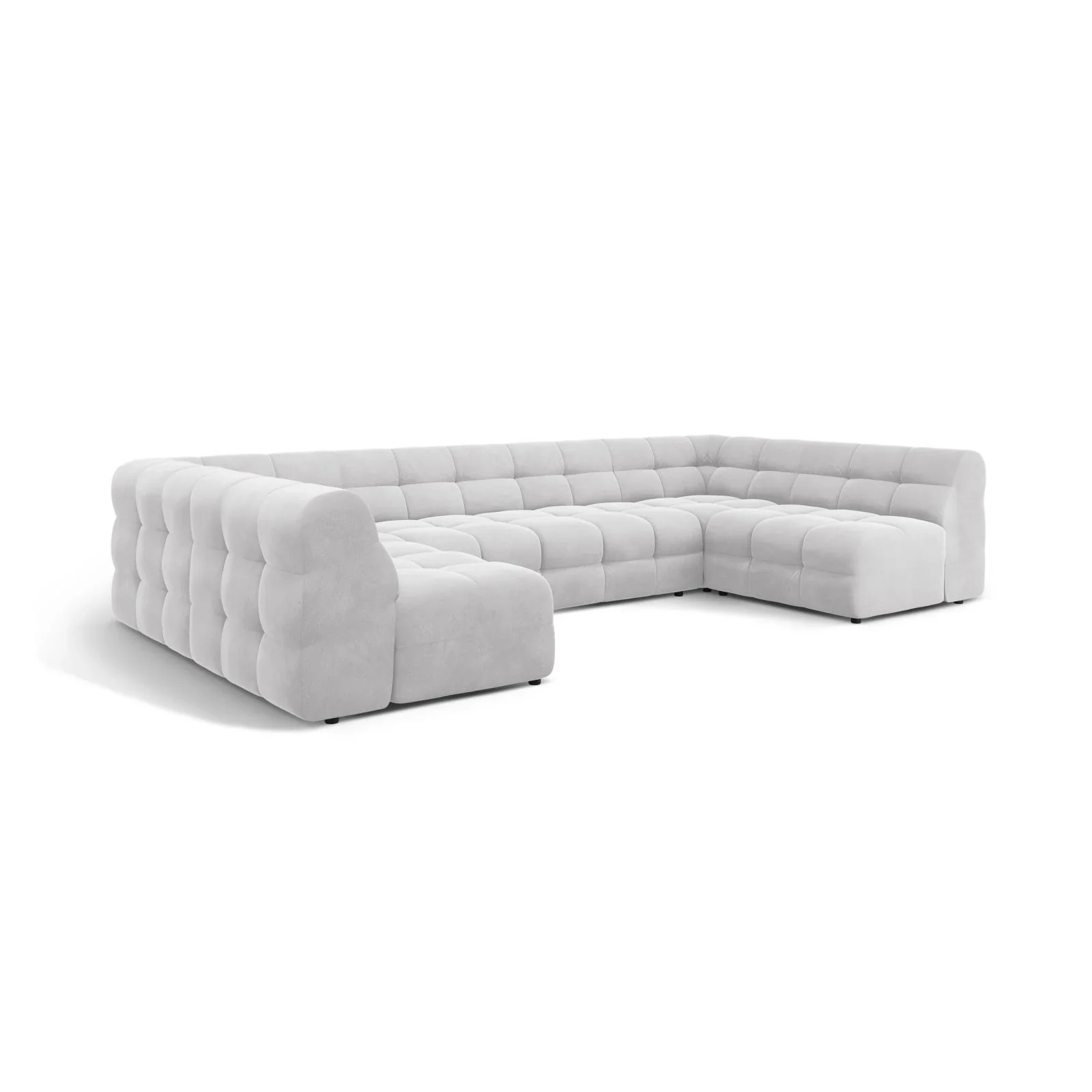 Kendal 7-Sitzer Panorama-Sofa mit Bezug aus Samt oder Strukturstoff, 372x203 cm - Image 3