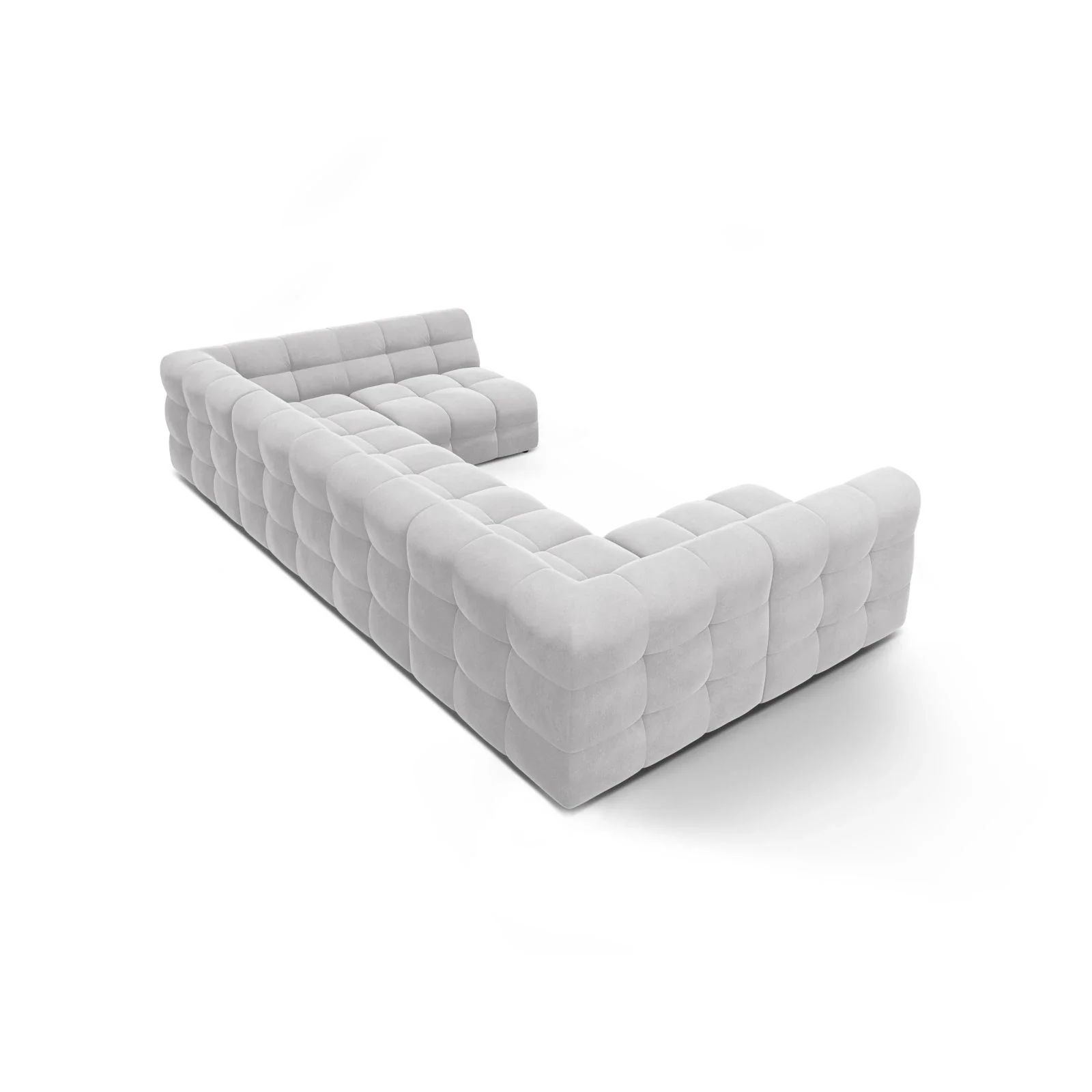 Kendal 7-Sitzer Panorama-Sofa mit Bezug aus Samt oder Strukturstoff, 372x203 cm - Image 4