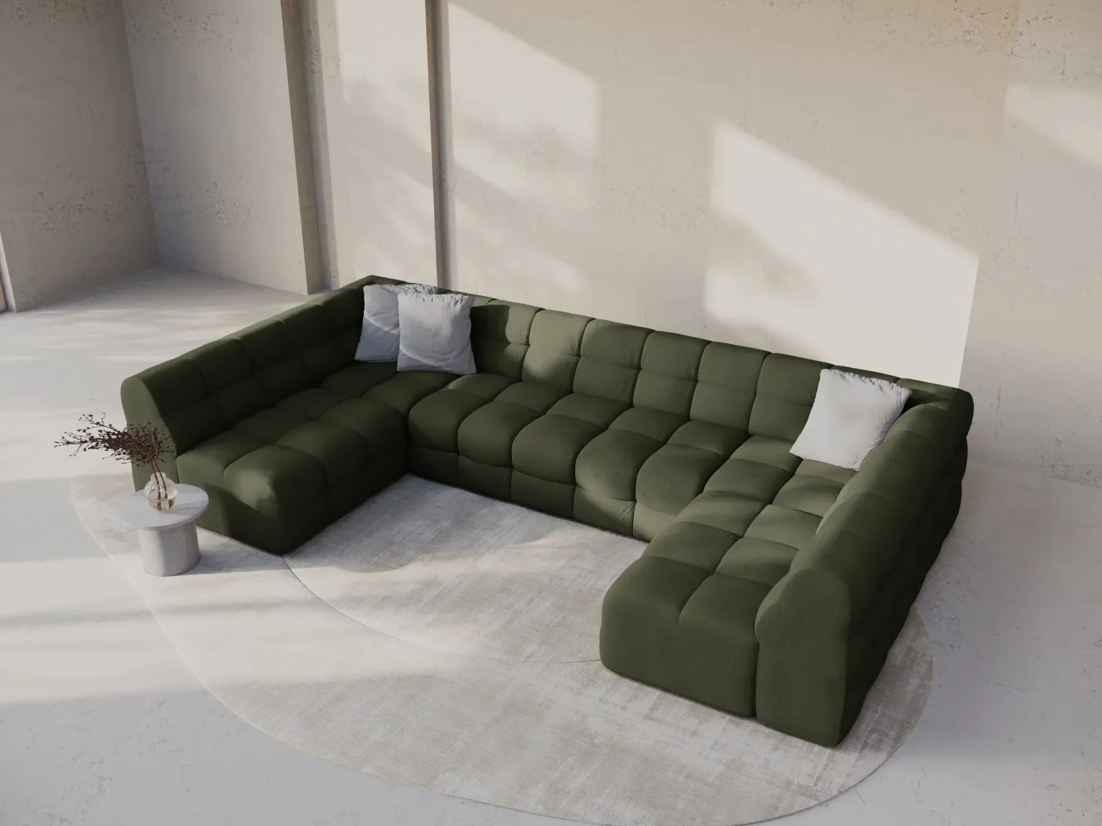 Kendal 7-Sitzer Panorama-Sofa mit Bezug aus Samt oder Strukturstoff, 372x203 cm - Image 74