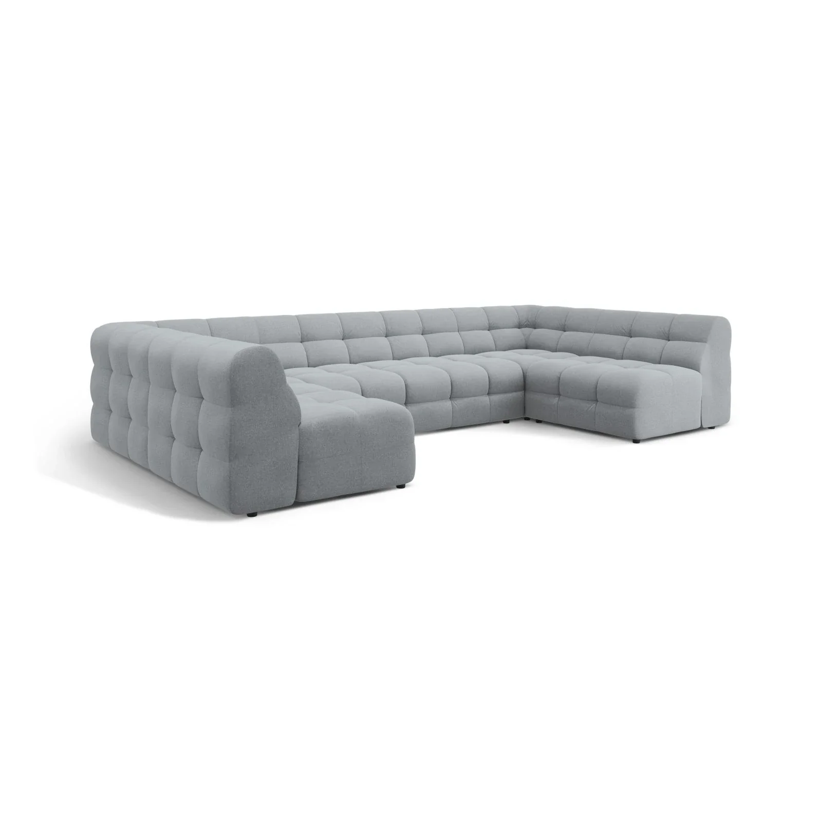 Kendal 7-Sitzer Panorama-Sofa mit Bezug aus Samt oder Strukturstoff, 372x203 cm - Image 87