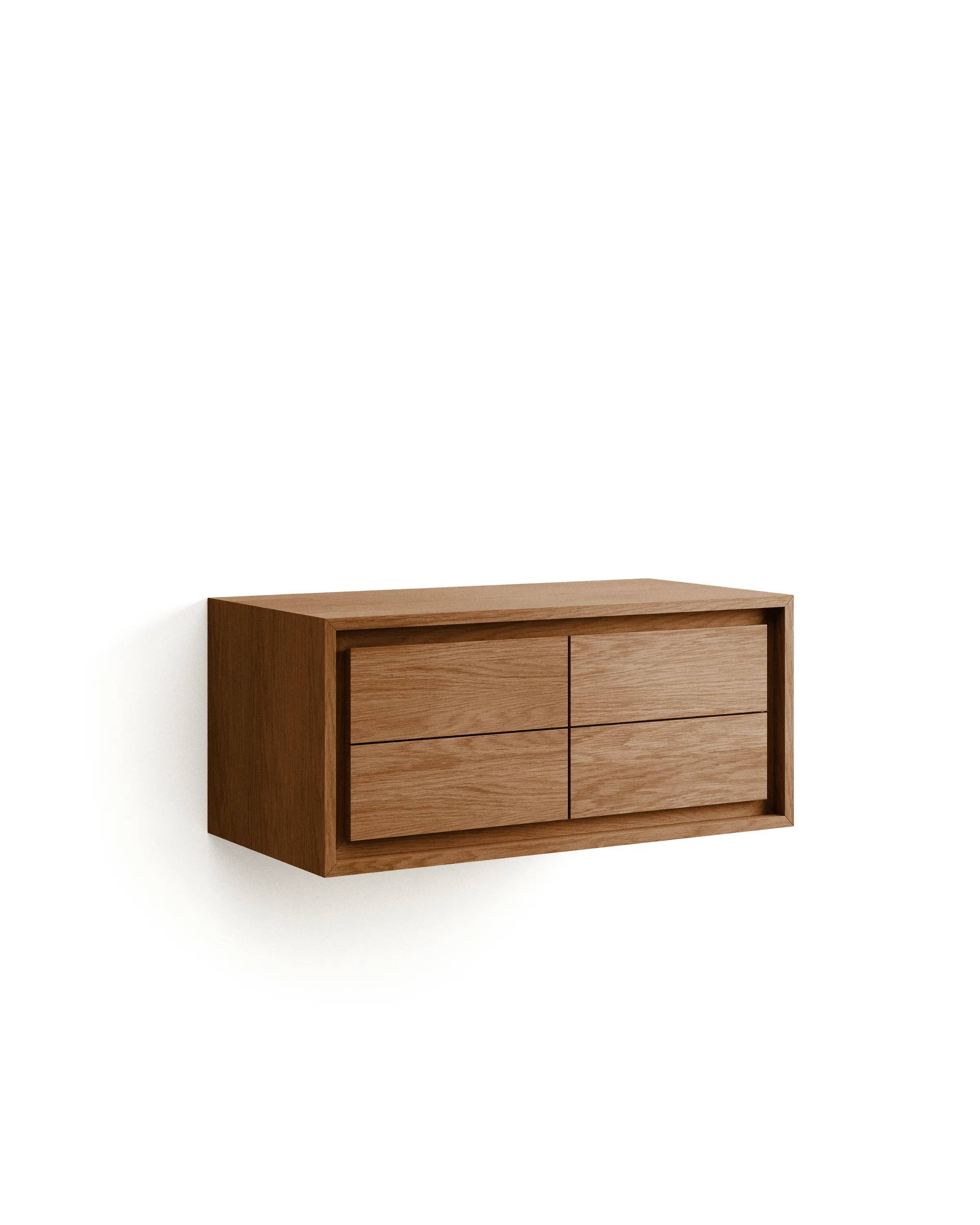 Kenta Badezimmermöbel aus massivem Teakholz mit natürlichem Finish 90 x 45 cm - Image 3