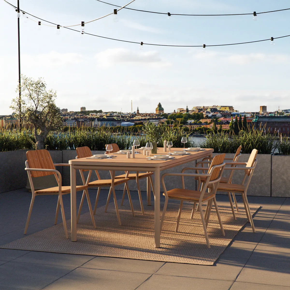 Kirra Dining Table Outdoor 90x210 cm - Image 2