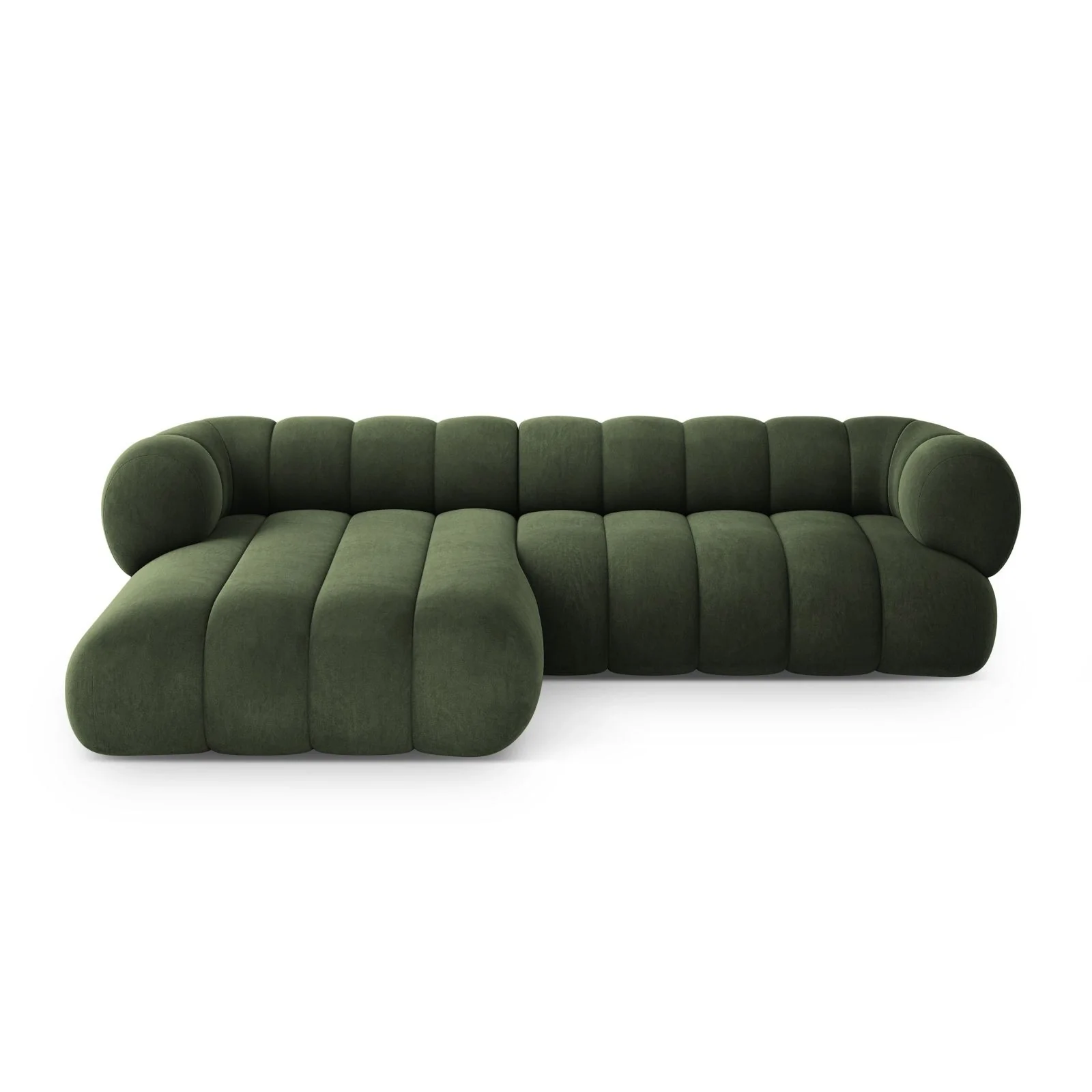 Koge 5-Sitzer Ecksofa, Linke Seite, aus Samt, 270x165x70 cm - Image 22