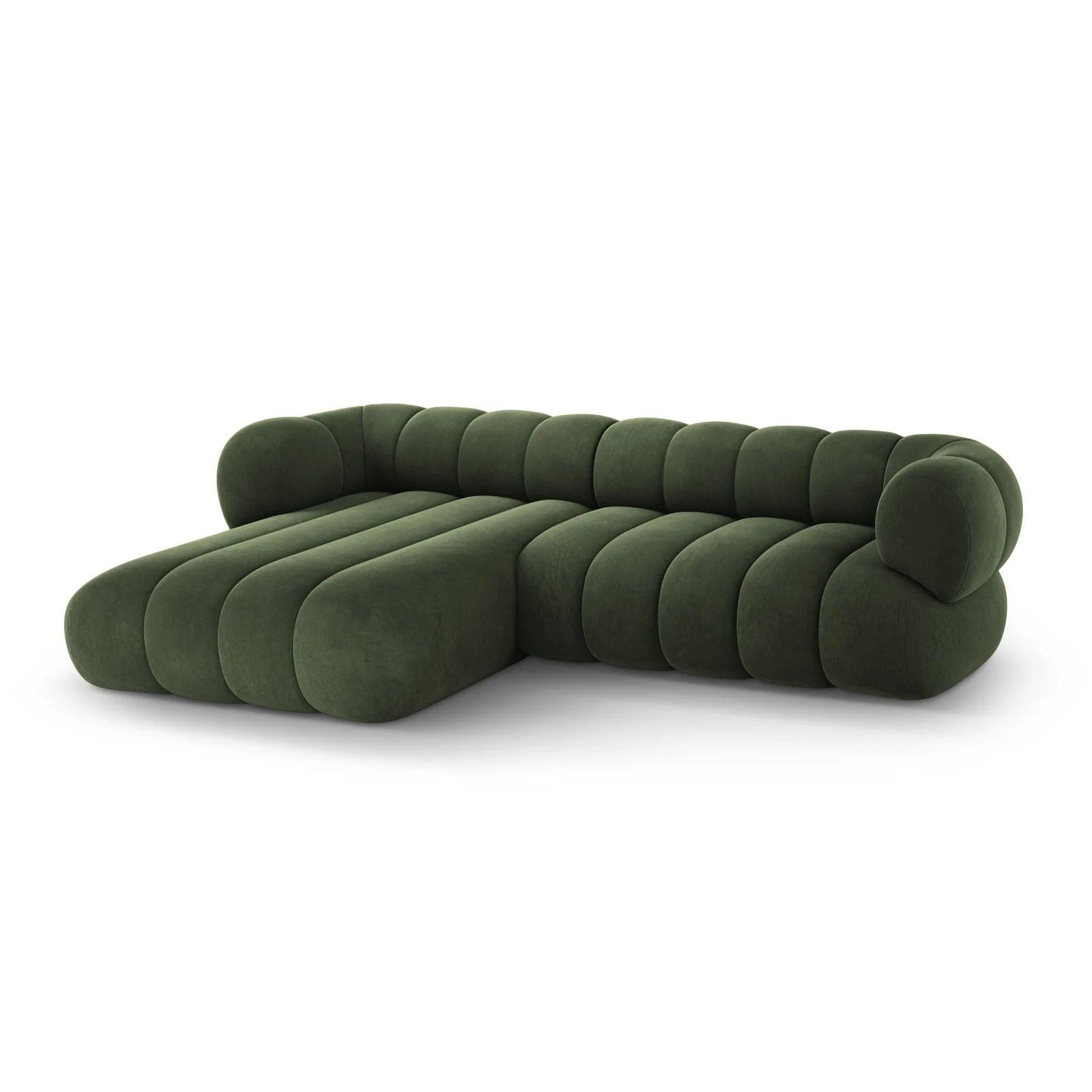Koge 5-Sitzer Ecksofa, Linke Seite, aus Samt, 270x165x70 cm - Image 25