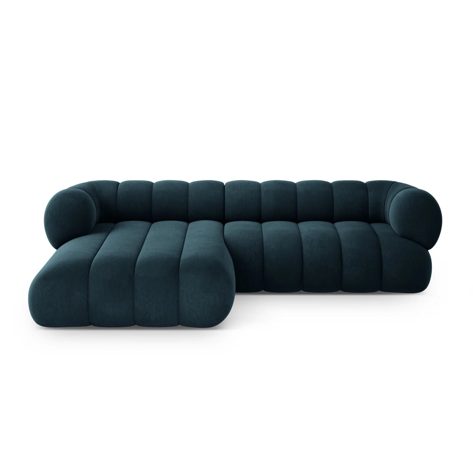 Koge 5-Sitzer Ecksofa, Linke Seite, aus Samt, 270x165x70 cm - Image 29