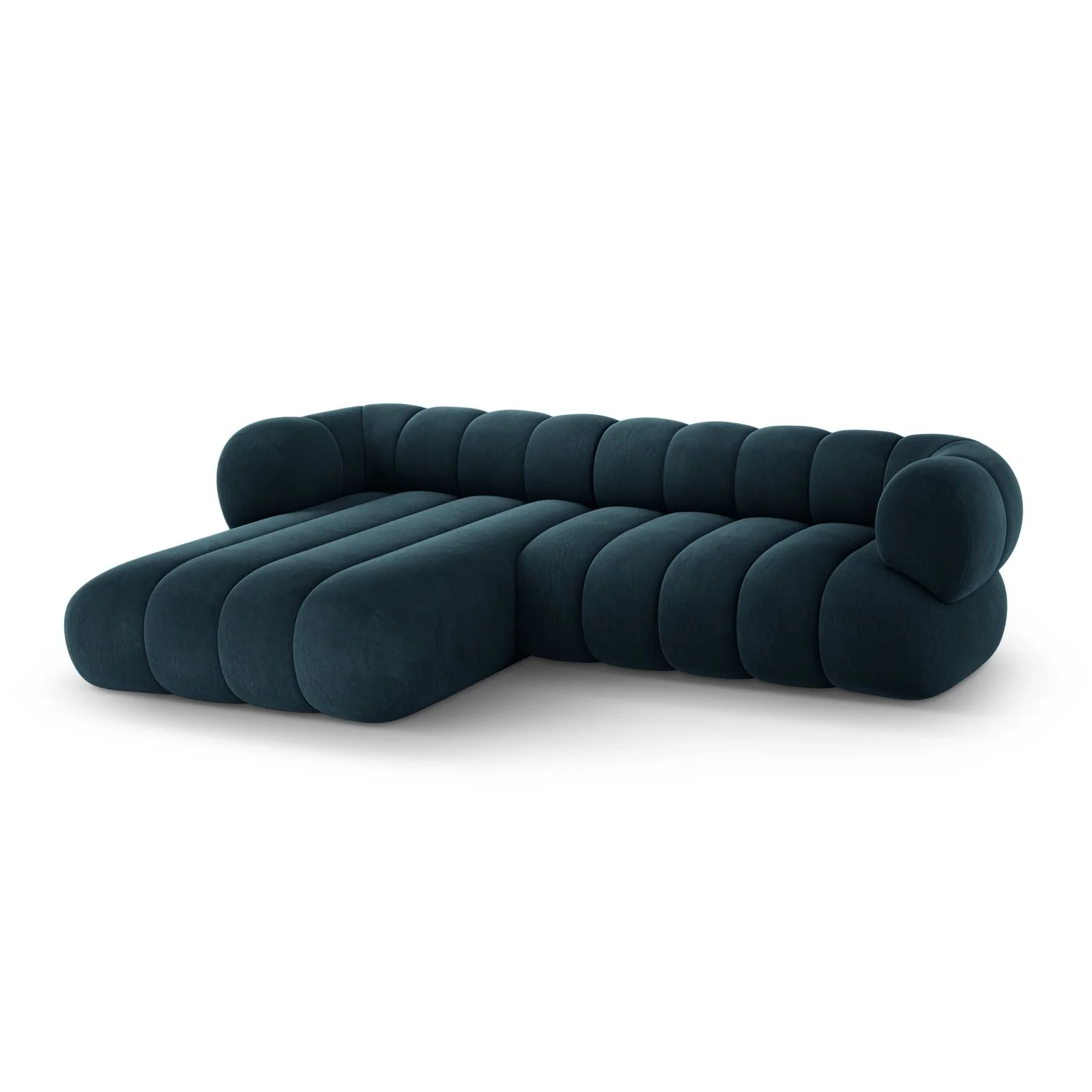 Koge 5-Sitzer Ecksofa, Linke Seite, aus Samt, 270x165x70 cm - Image 32