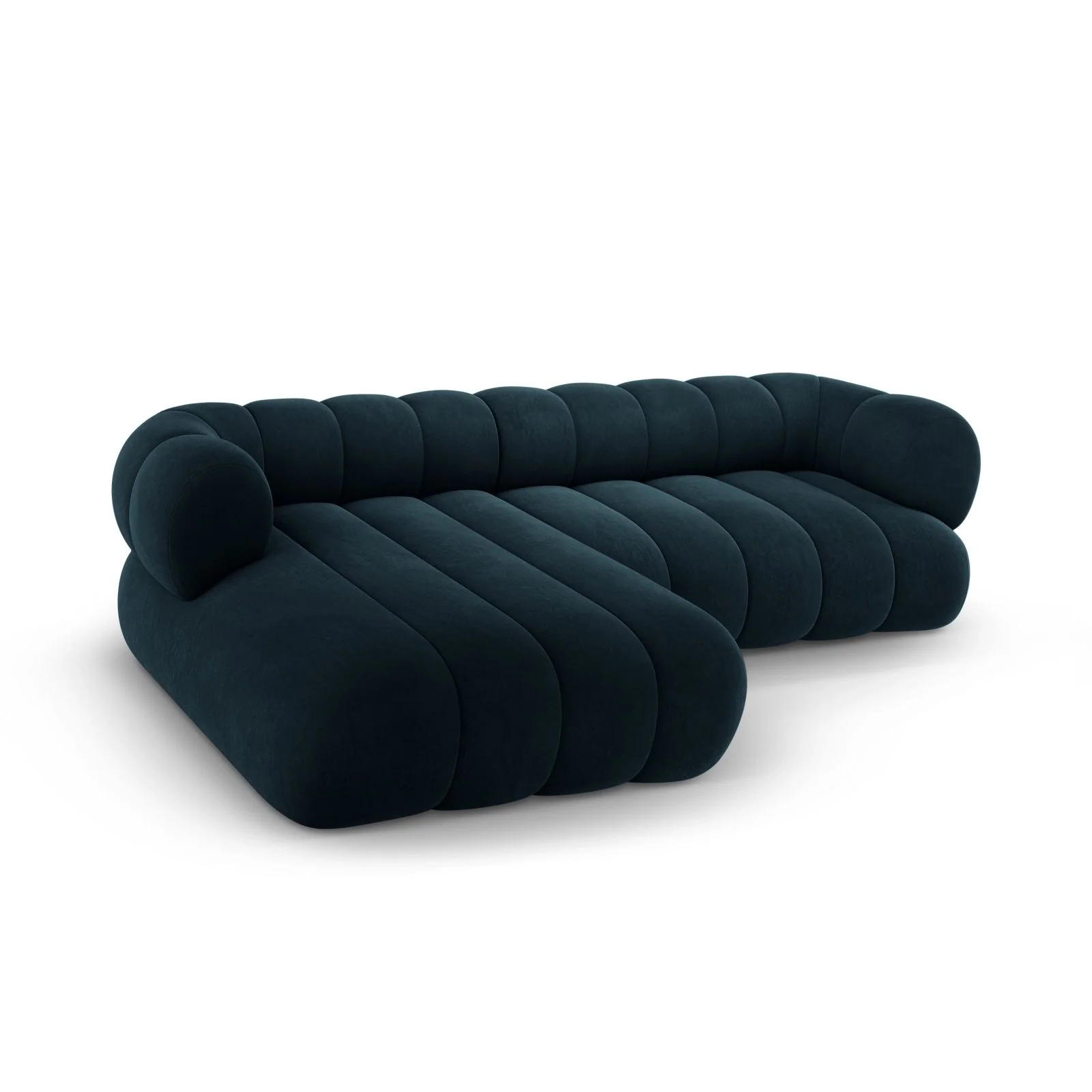 Koge 5-Sitzer Ecksofa, Linke Seite, aus Samt, 270x165x70 cm - Image 33