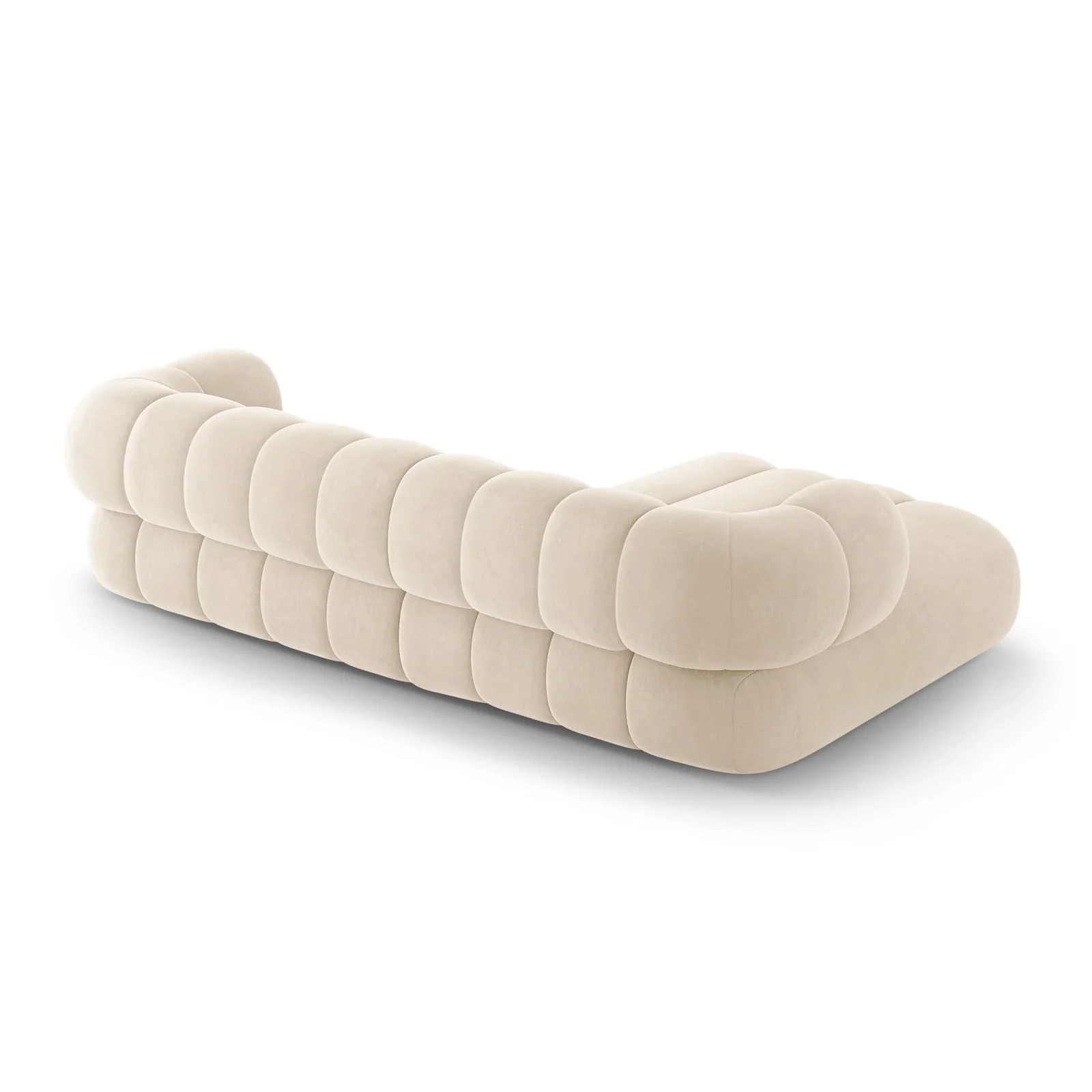 Koge 5-Sitzer Ecksofa, Linke Seite, aus Samt, 270x165x70 cm - Image 6