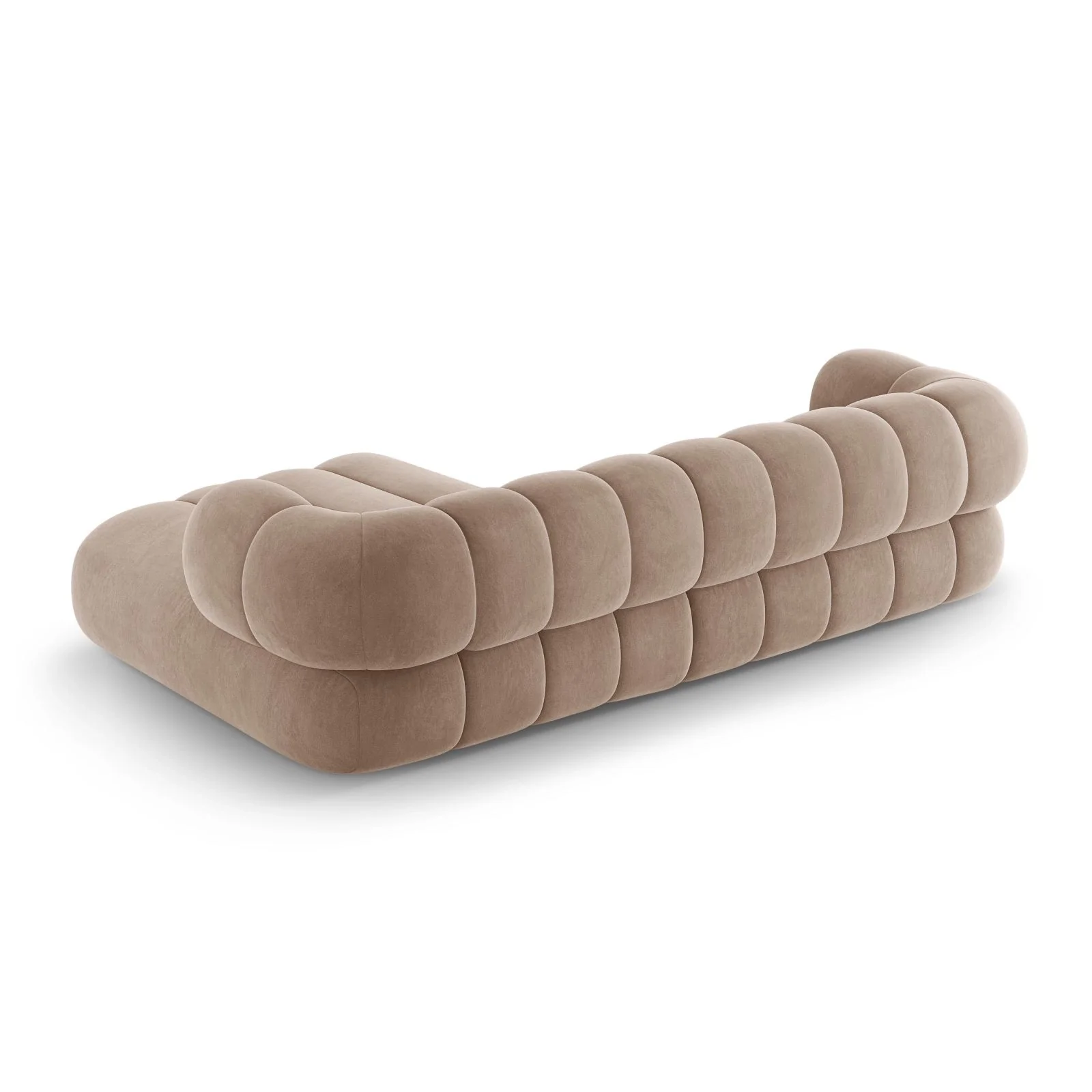 Koge 5-Sitzer Ecksofa, Rechte Seite, aus Samt, 270x165x70 cm - Image 13