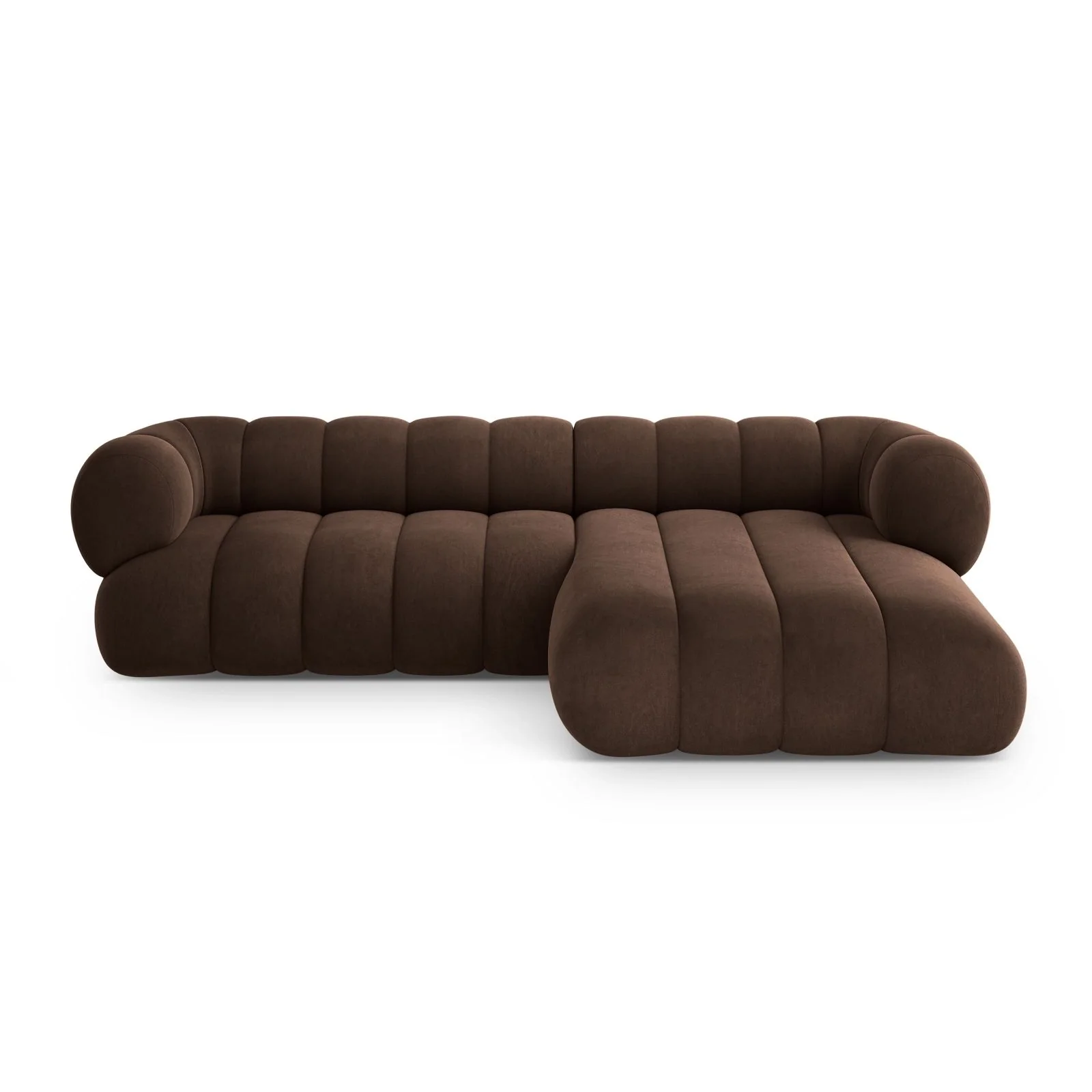 Koge 5-Sitzer Ecksofa, Rechte Seite, aus Samt, 270x165x70 cm - Image 15