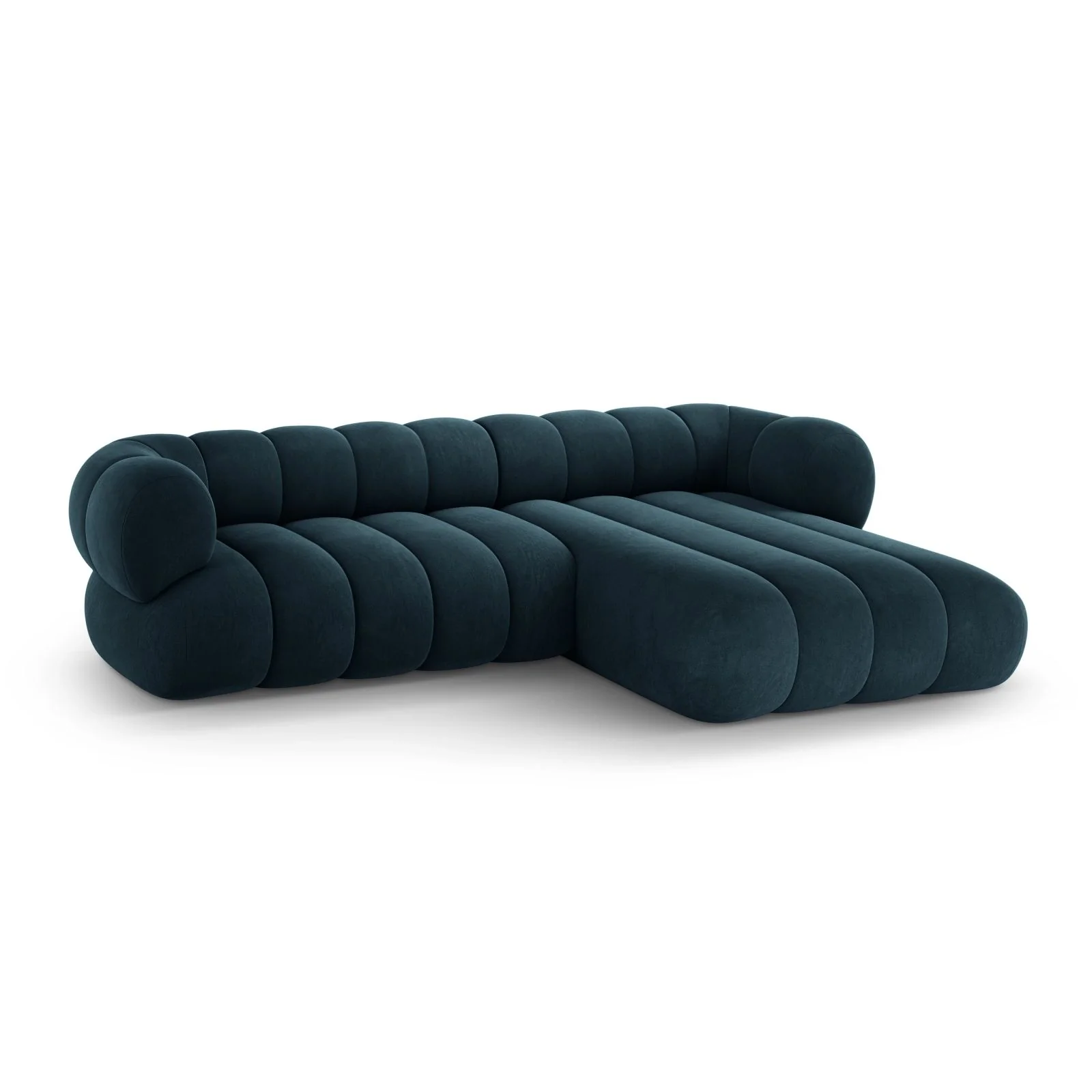 Koge 5-Sitzer Ecksofa, Rechte Seite, aus Samt, 270x165x70 cm - Image 32