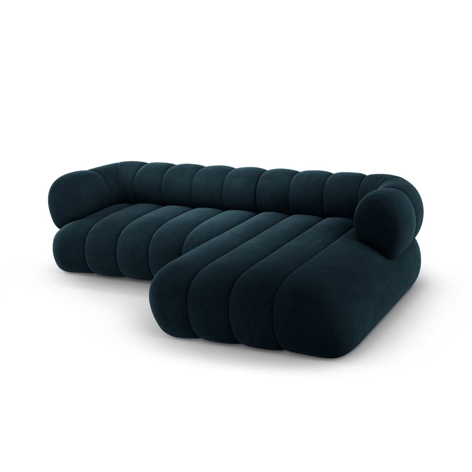 Koge 5-Sitzer Ecksofa, Rechte Seite, aus Samt, 270x165x70 cm - Image 33