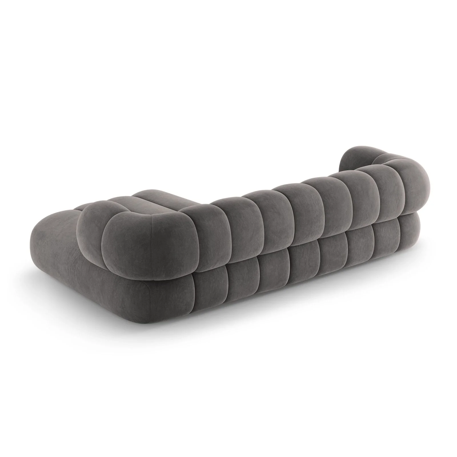 Koge 5-Sitzer Ecksofa, Rechte Seite, aus Samt, 270x165x70 cm - Image 41