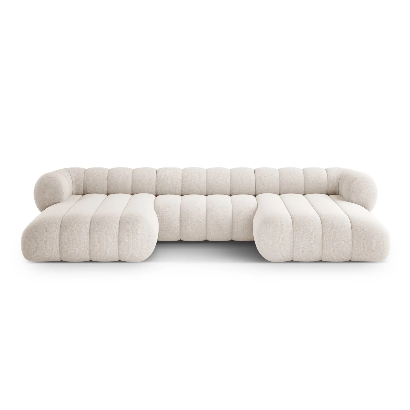 Koge 6-Sitzer Panorama Sofa aus Samt oder Chenille, 348x165x70 cm - Image 37