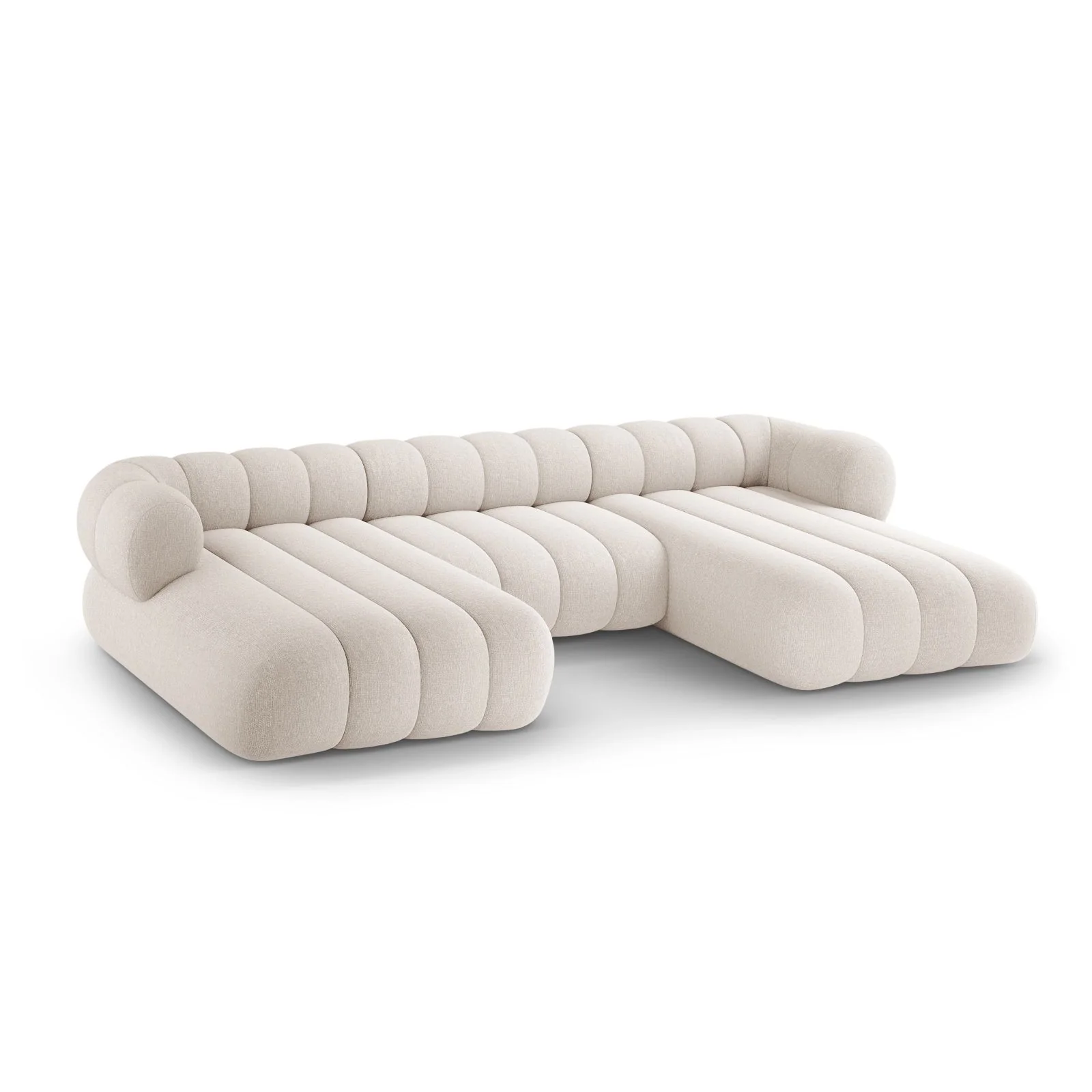 Koge 6-Sitzer Panorama Sofa aus Samt oder Chenille, 348x165x70 cm - Image 40