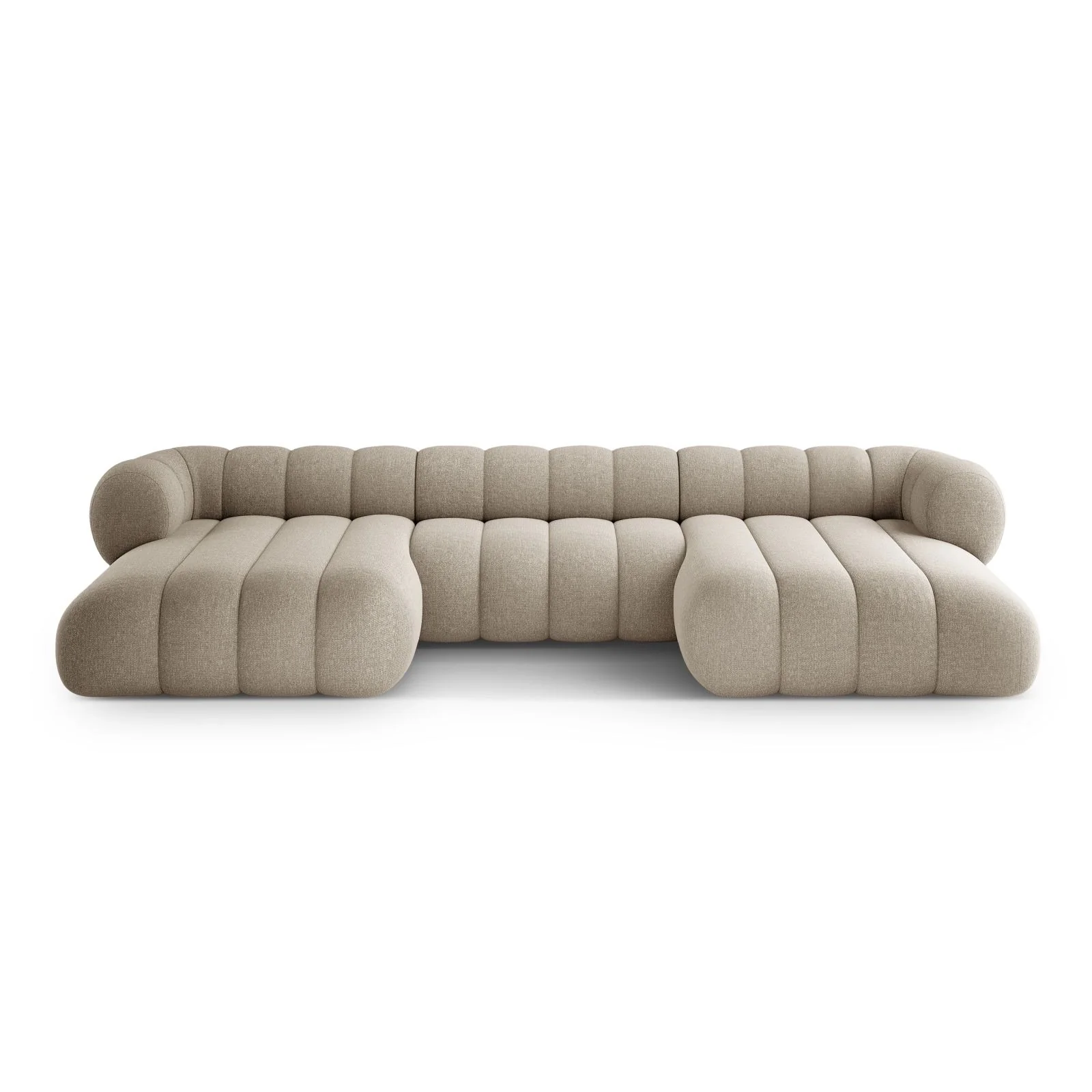 Koge 6-Sitzer Panorama Sofa aus Samt oder Chenille, 348x165x70 cm - Image 43