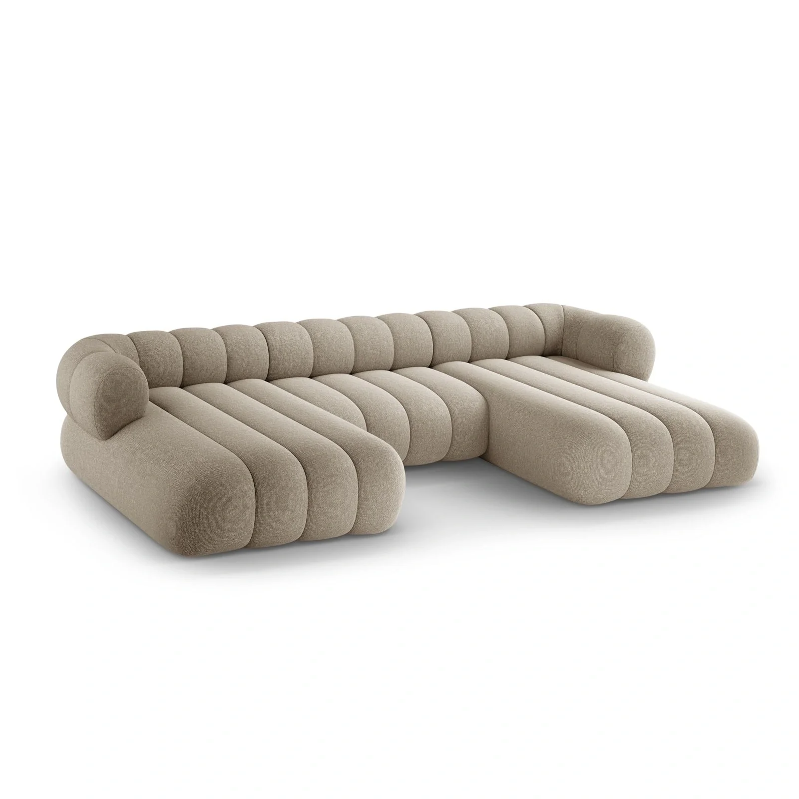 Koge 6-Sitzer Panorama Sofa aus Samt oder Chenille, 348x165x70 cm - Image 46