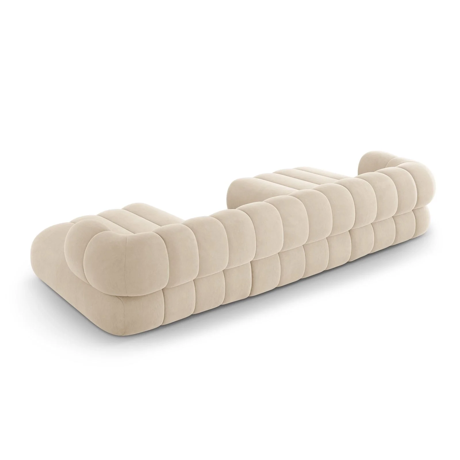Koge 6-Sitzer Panorama Sofa aus Samt oder Chenille, 348x165x70 cm - Image 5
