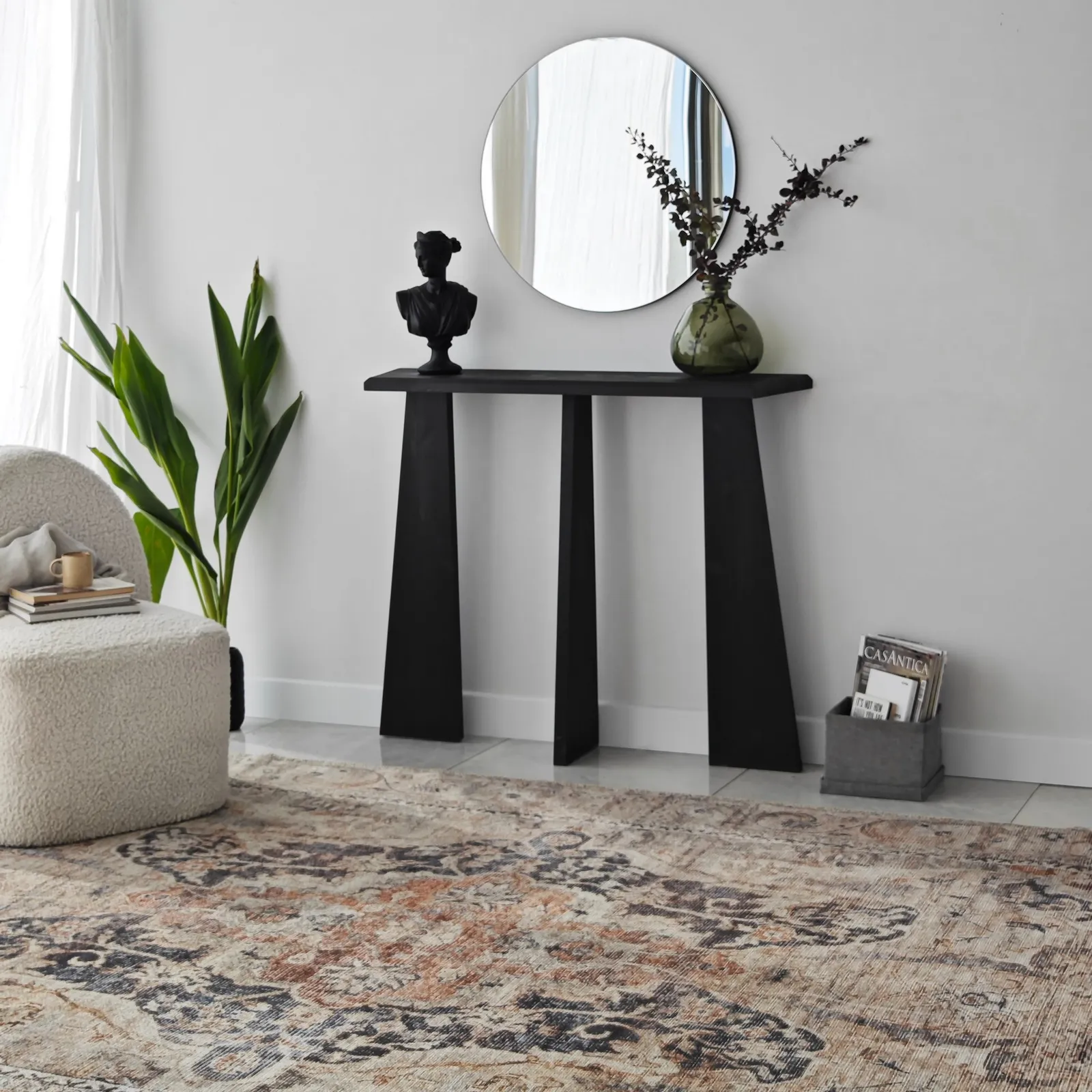 Kommode Cleopatra aus Massivholz, 100×28×83 cm - Image 10