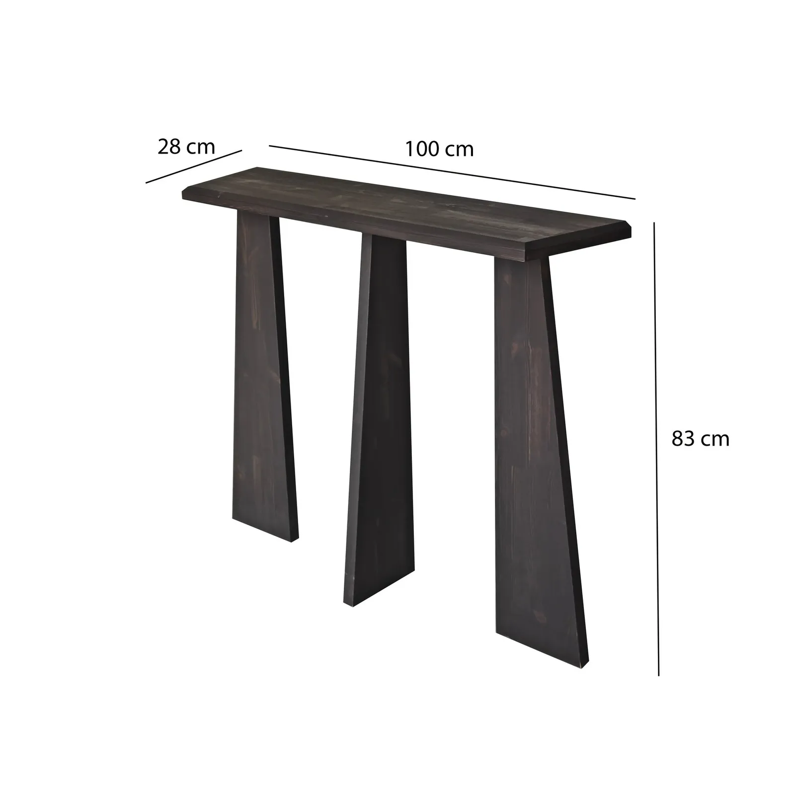 Kommode Cleopatra aus Massivholz, 100×28×83 cm - Image 11