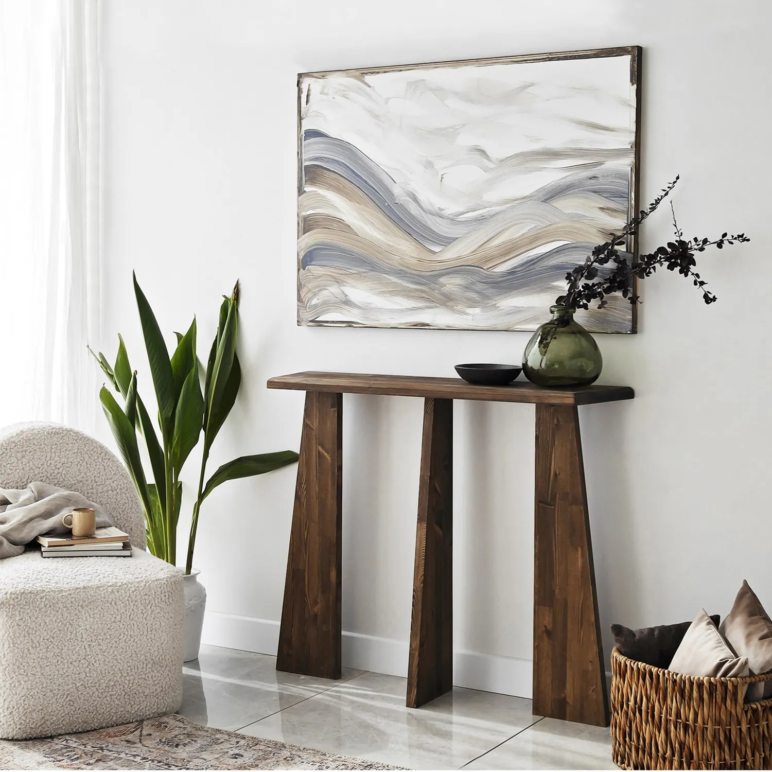 Kommode Cleopatra aus Massivholz, 100×28×83 cm - Image 13