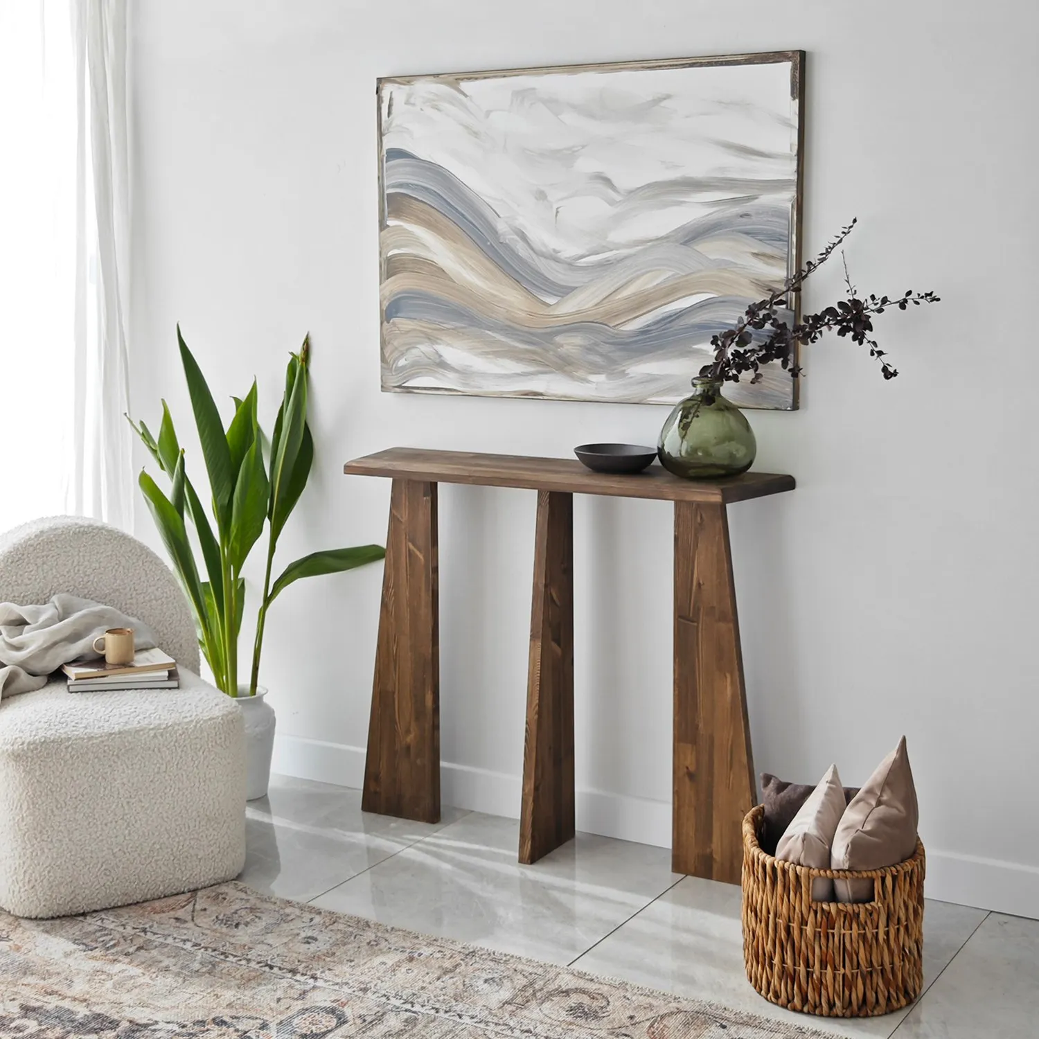 Kommode Cleopatra aus Massivholz, 100×28×83 cm - Image 17
