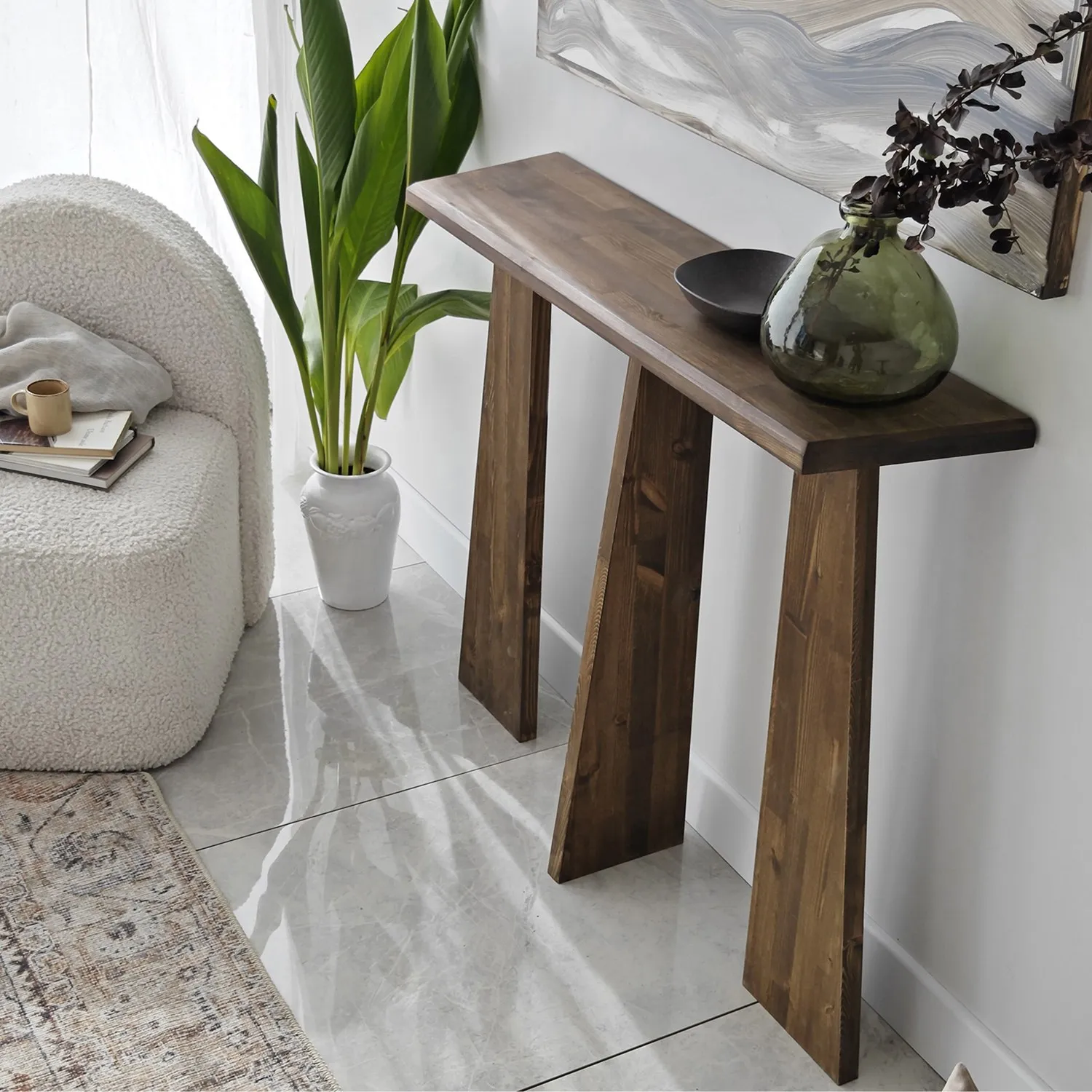 Kommode Cleopatra aus Massivholz, 100×28×83 cm - Image 18