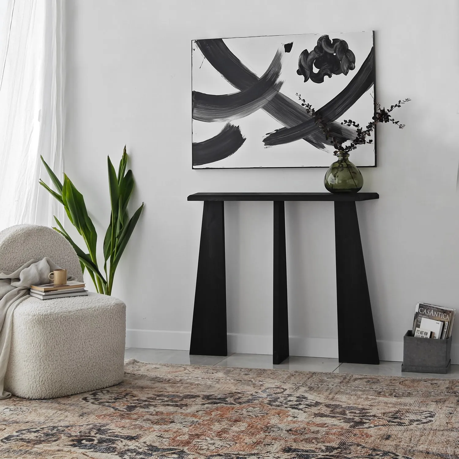 Kommode Cleopatra aus Massivholz, 100×28×83 cm - Image 2