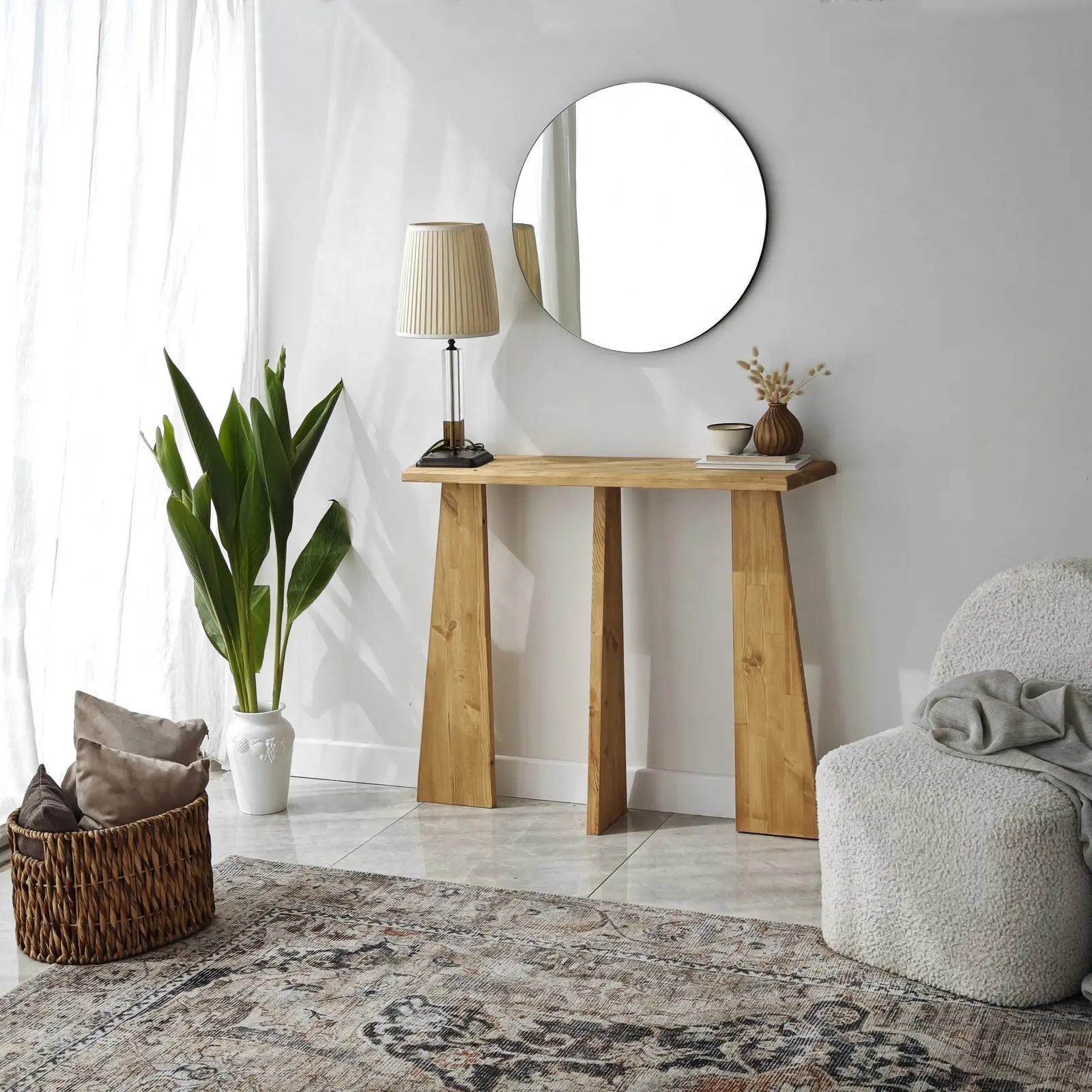 Kommode Cleopatra aus Massivholz, 100×28×83 cm - Image 20